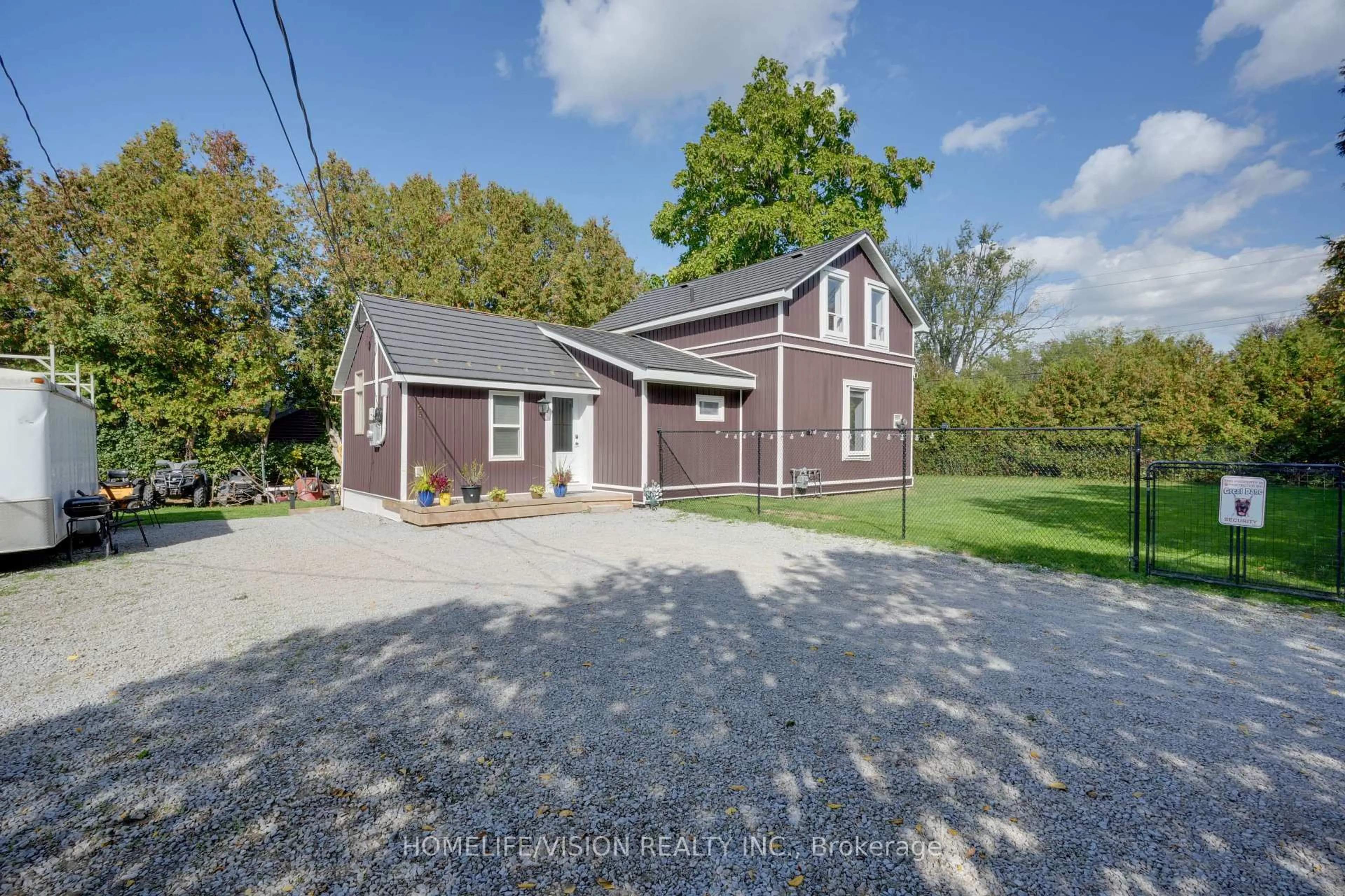 A pic from outside/outdoor area/front of a property/back of a property/a pic from drone, street for 65 Bolster Lane, Georgina Ontario L0E 1N0