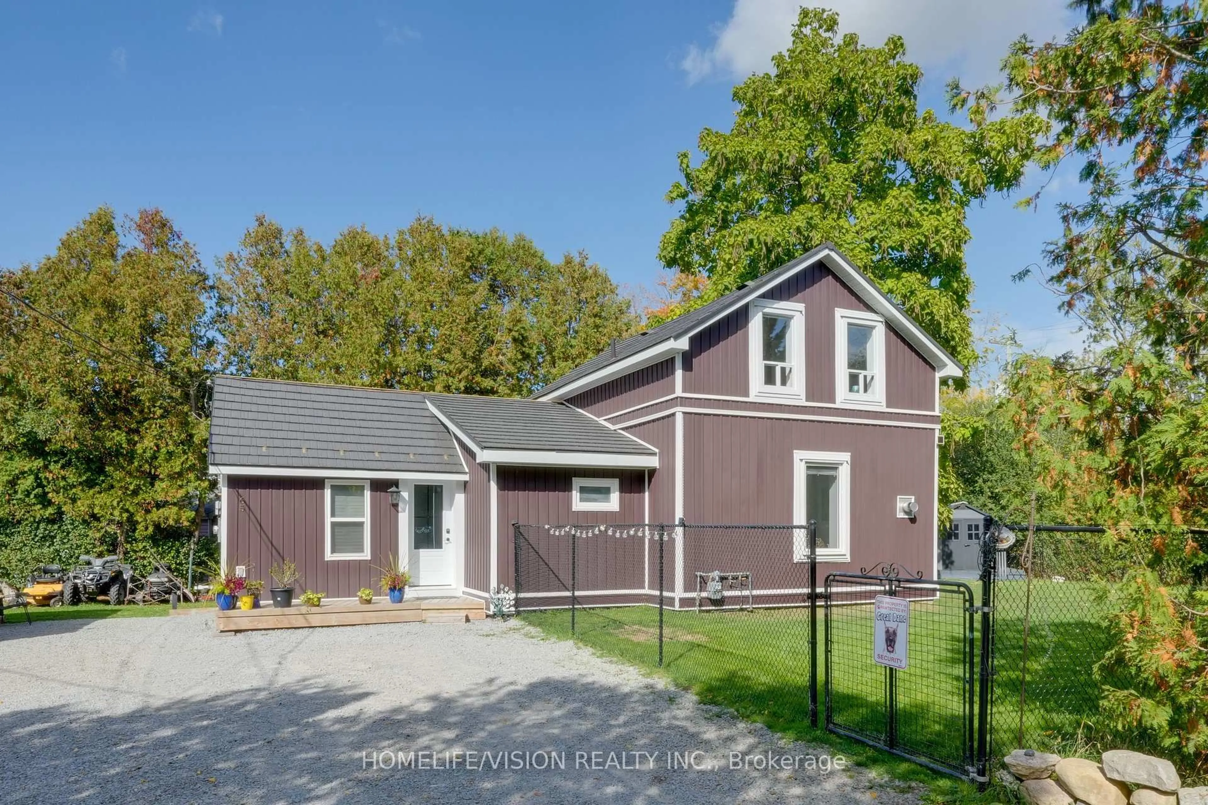 Home with vinyl exterior material, street for 65 Bolster Lane, Georgina Ontario L0E 1N0