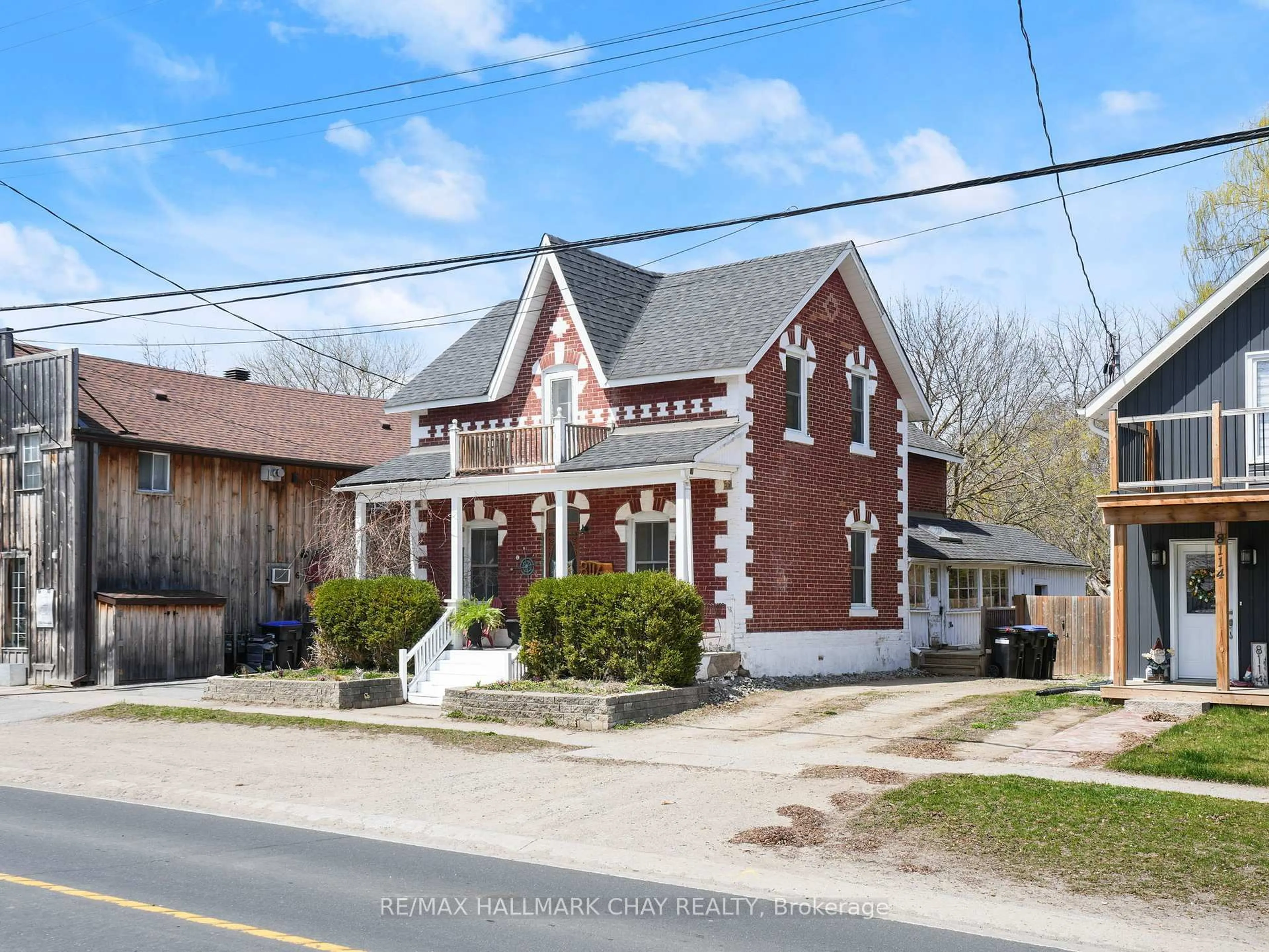 Home with brick exterior material, street for 8116 Main St, Adjala-Tosorontio Ontario L0L 1J0