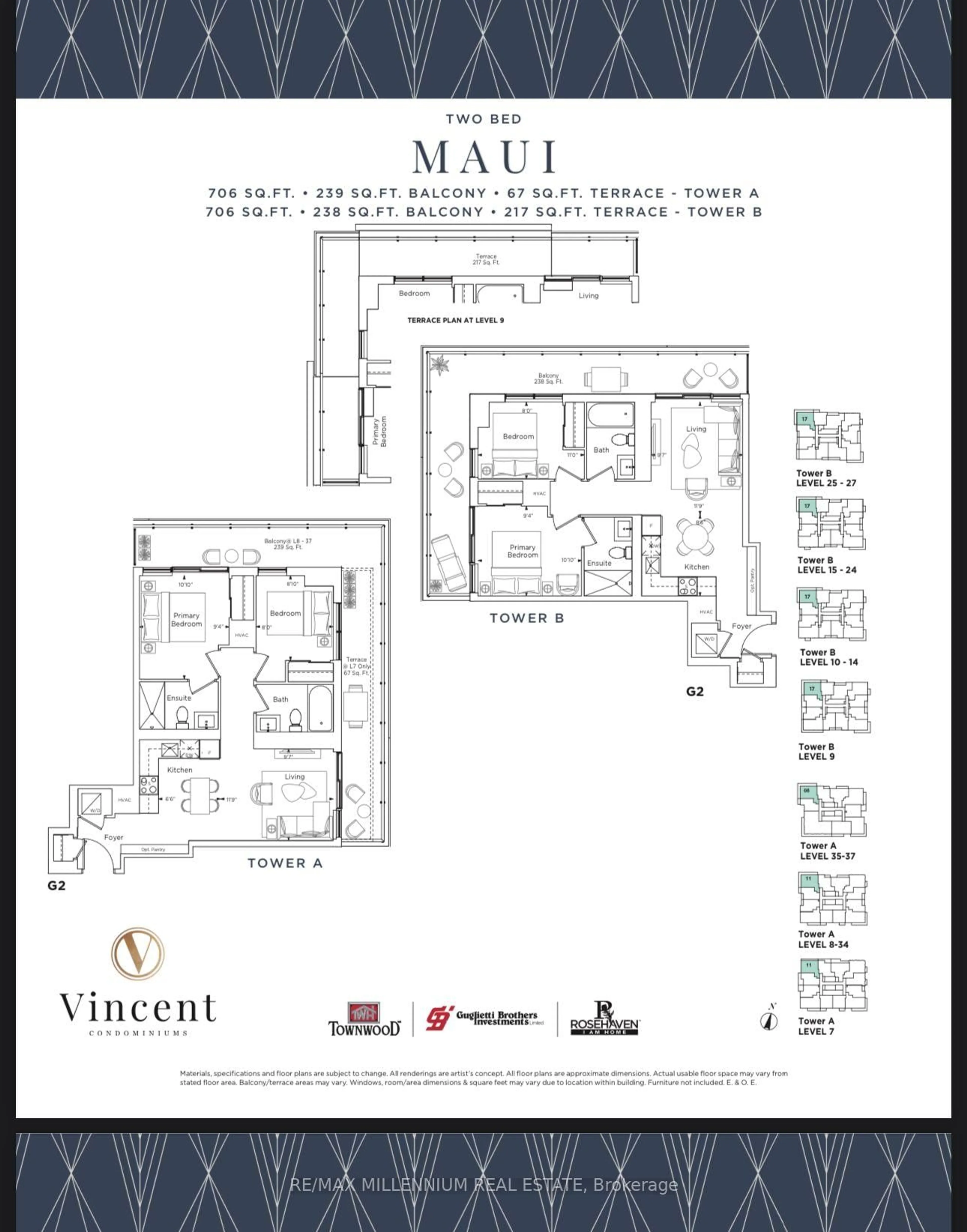 Floor plan for 2851 Highway 7 #1517, Vaughan Ontario L4K 1W2