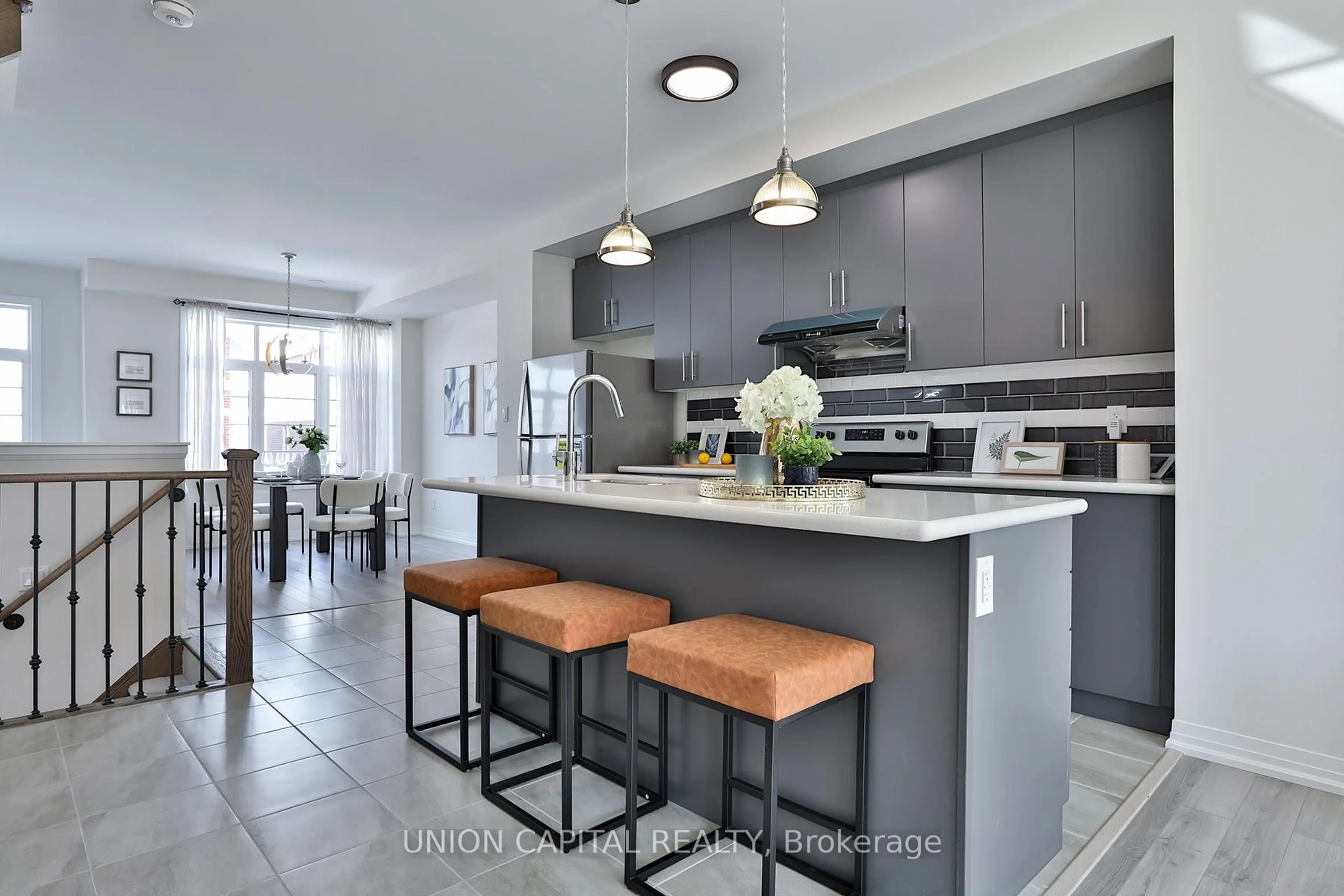 Open concept kitchen, ceramic/tile floor for 5 Sissons Way, Markham Ontario L6B 1R2
