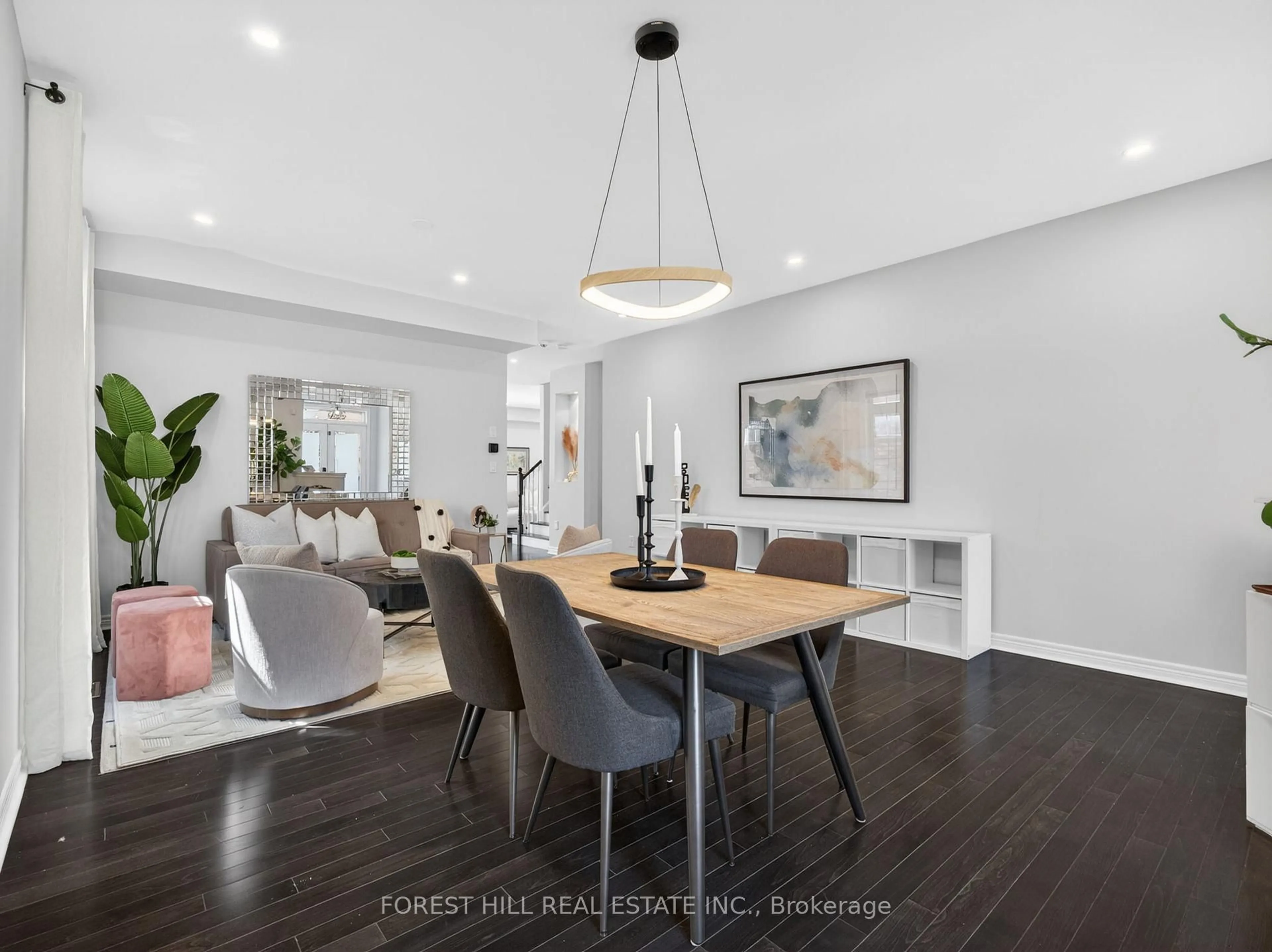 Dining room, wood/laminate floor for 12 Wallenberg Dr, Vaughan Ontario L6A 4M1