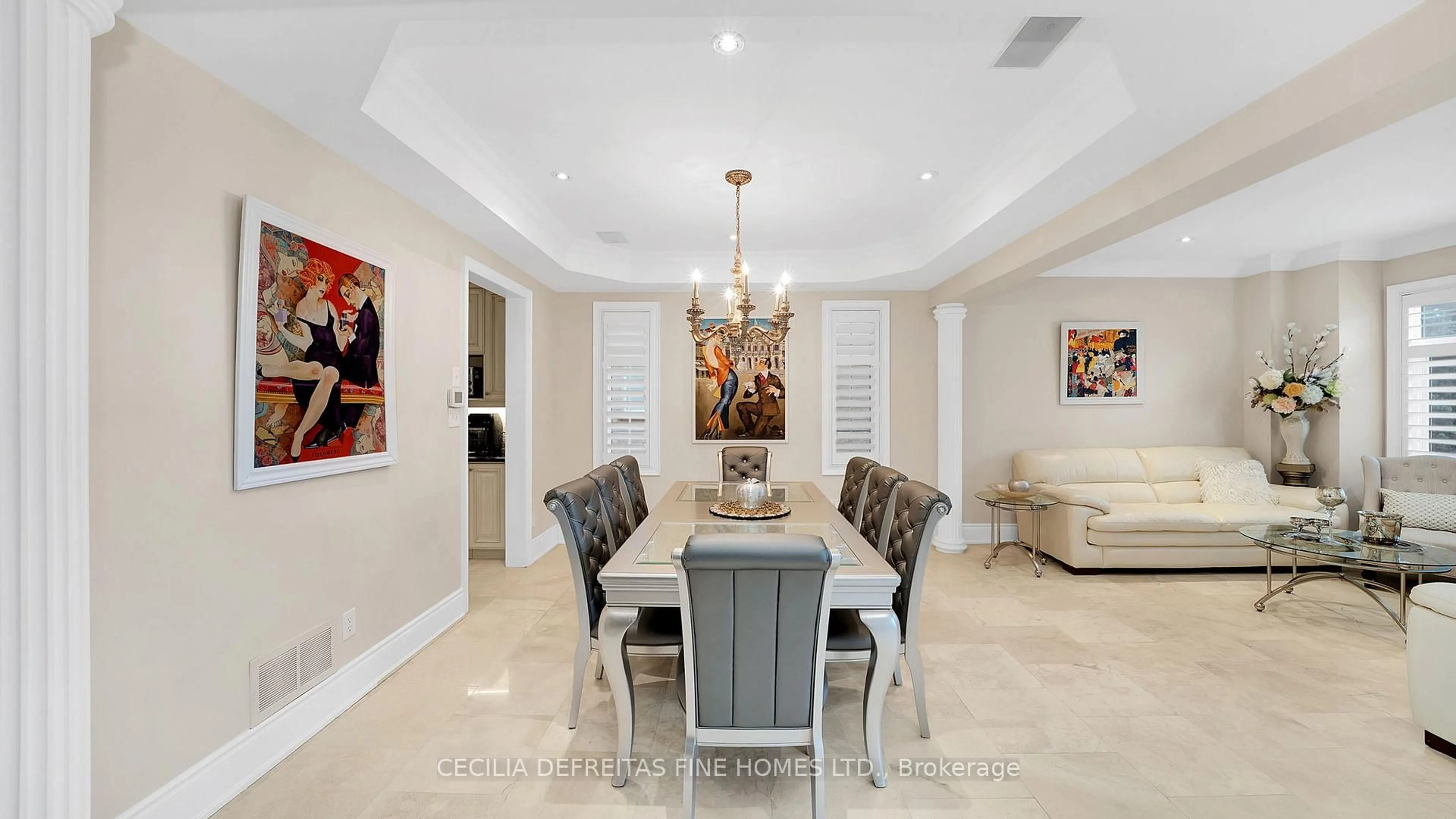 Dining room, ceramic/tile floor for 328 St. Urbain Dr, Vaughan Ontario L4H 0M3