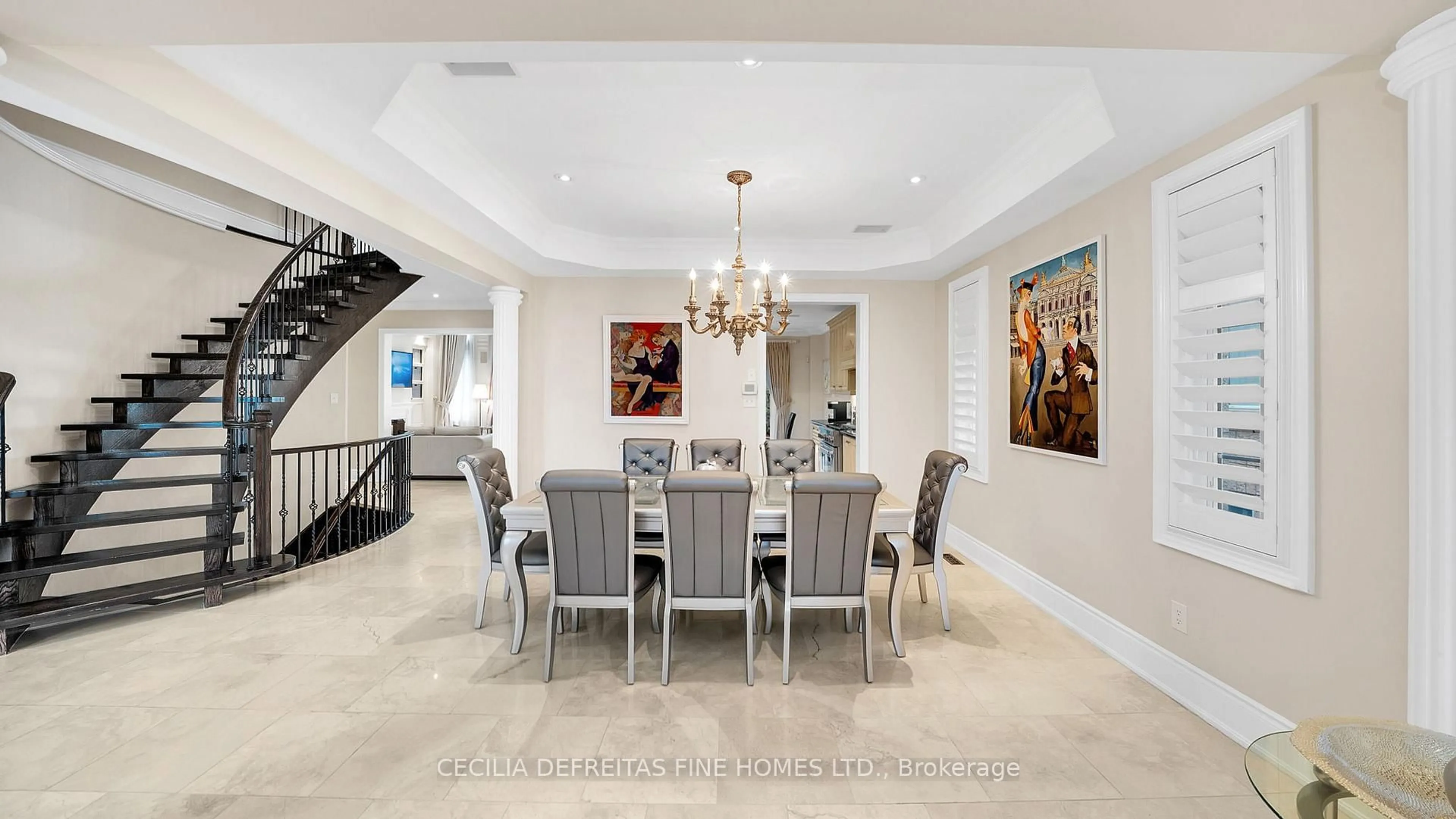 Dining room, ceramic/tile floor for 328 St. Urbain Dr, Vaughan Ontario L4H 0M3