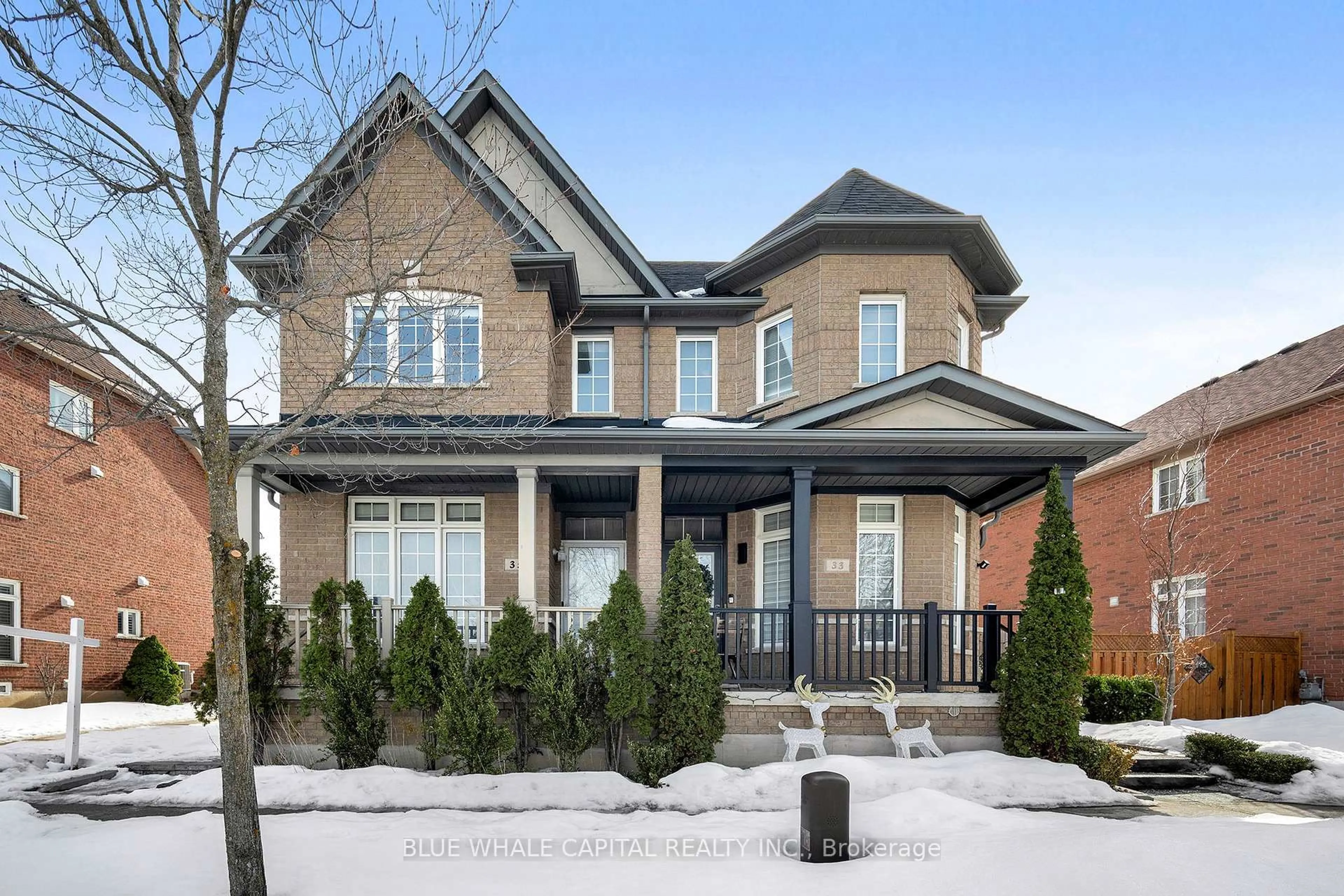 Home with brick exterior material, street for 35 Rainbow Valley Cres, Markham Ontario L6E 1M1