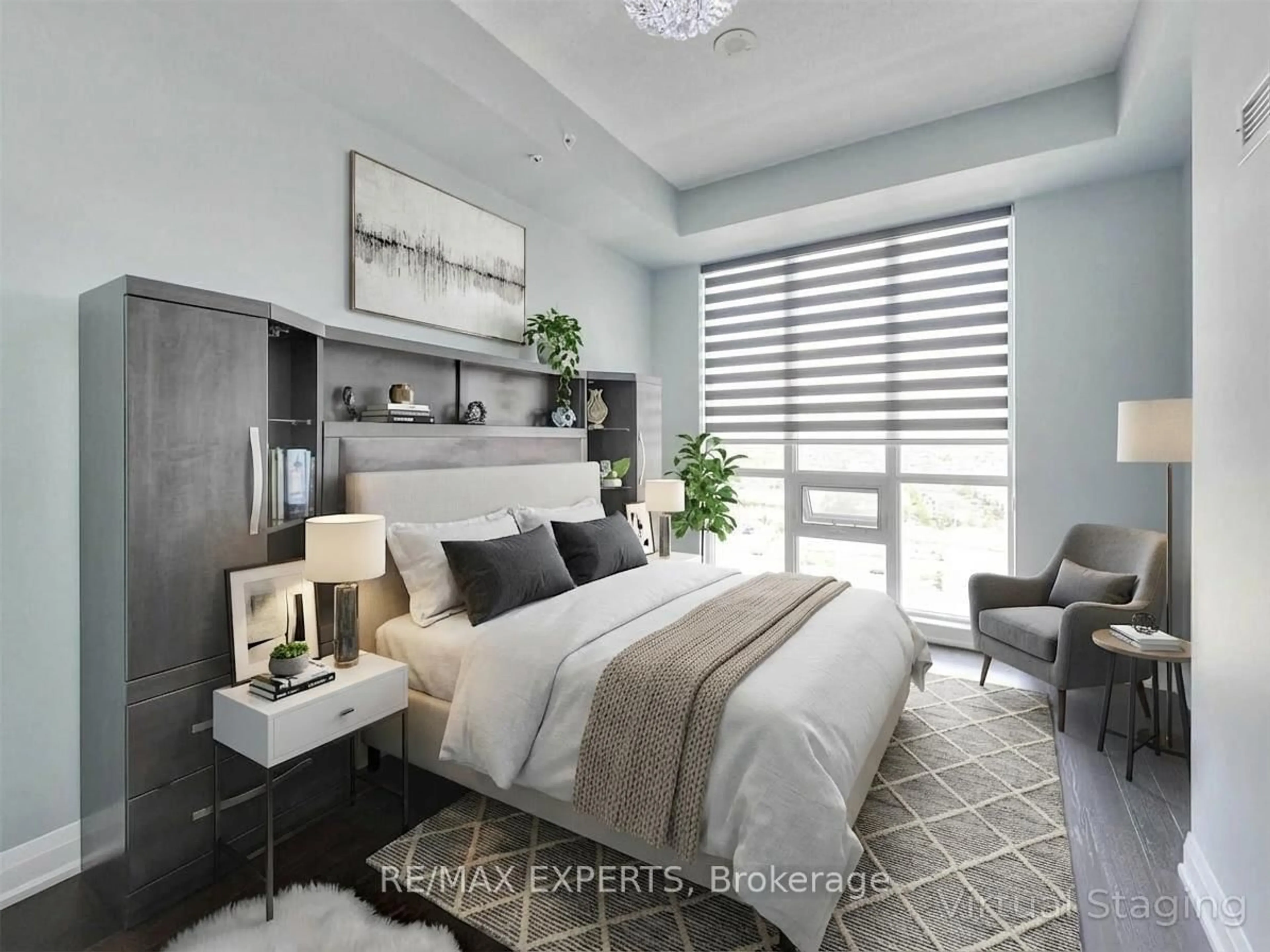 Bedroom with bed, unknown for 9582 Markham Rd #1607, Markham Ontario L6E 0T4