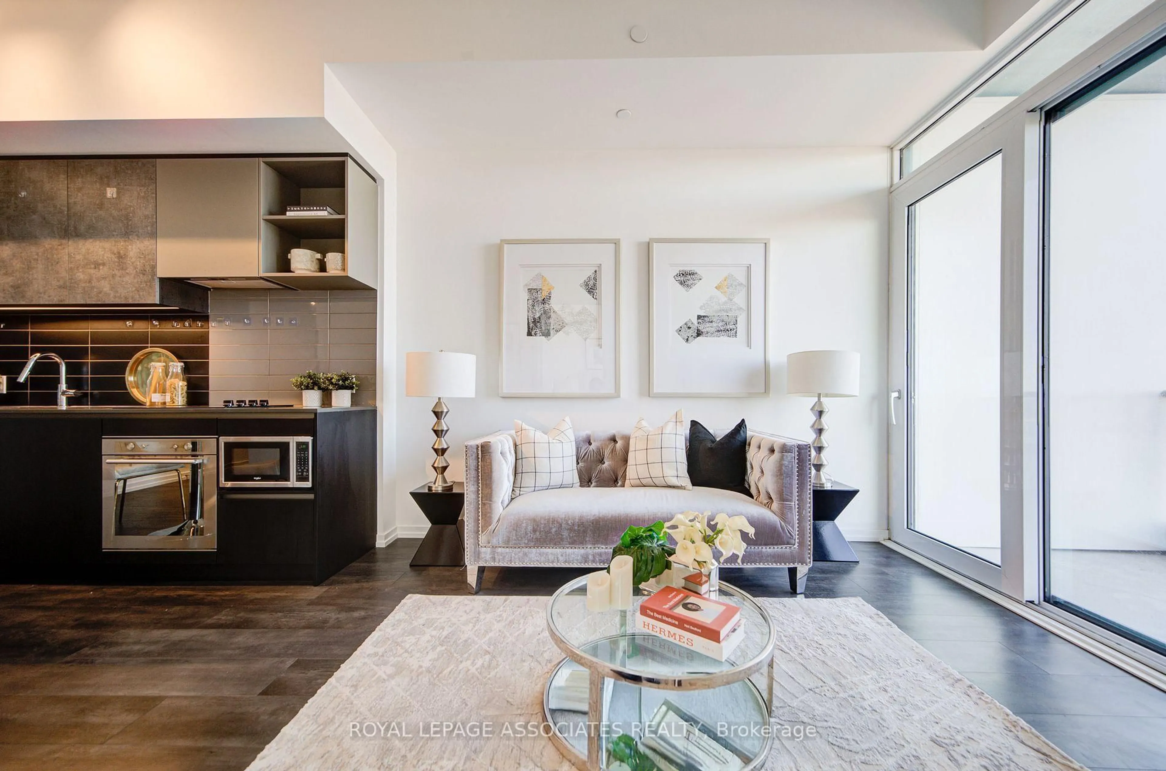 Living room with furniture, unknown for 1000 Portage Pkwy #1712, Vaughan Ontario L4K 0L1