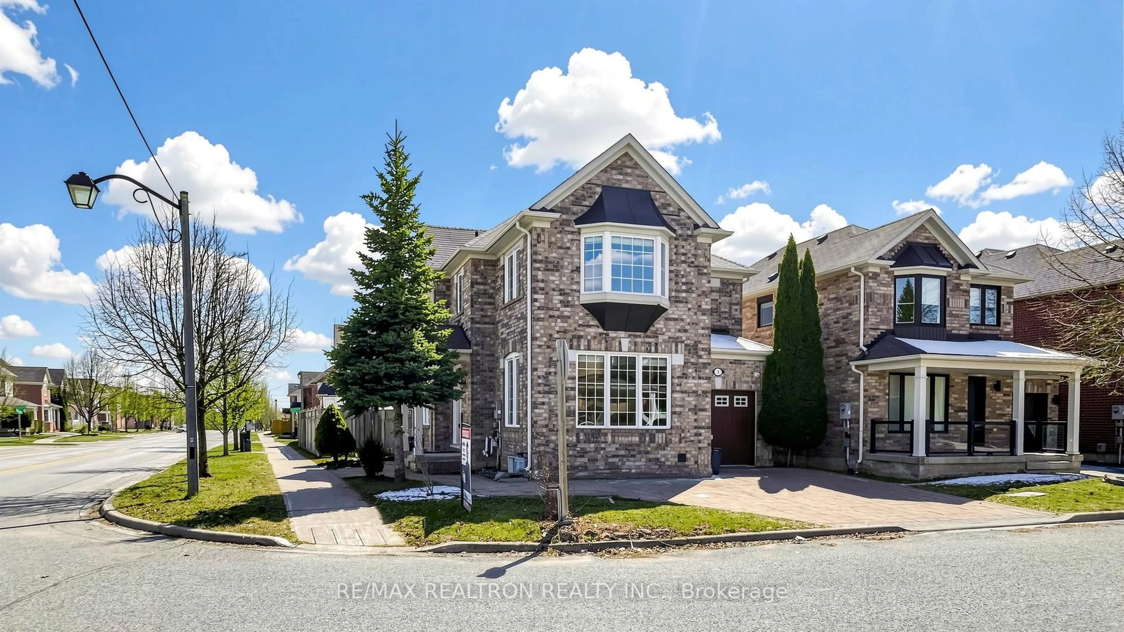 Home with brick exterior material, street for 1 Barnstone Dr, Markham Ontario L6E 2B4