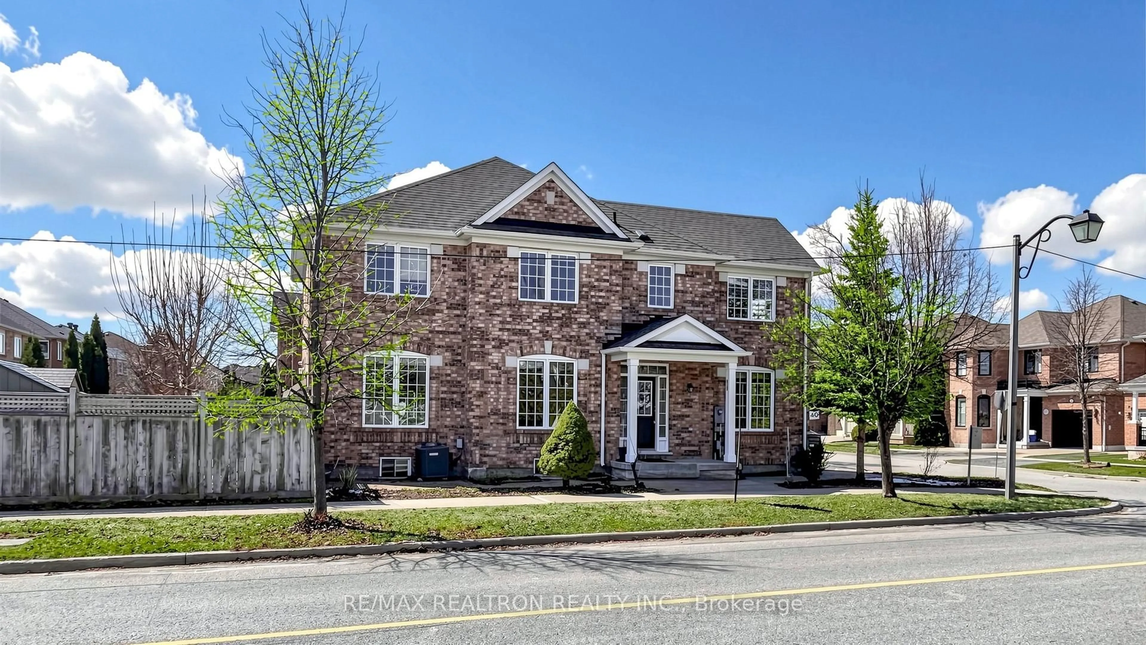 Home with brick exterior material, street for 1 Barnstone Dr, Markham Ontario L6E 2B4