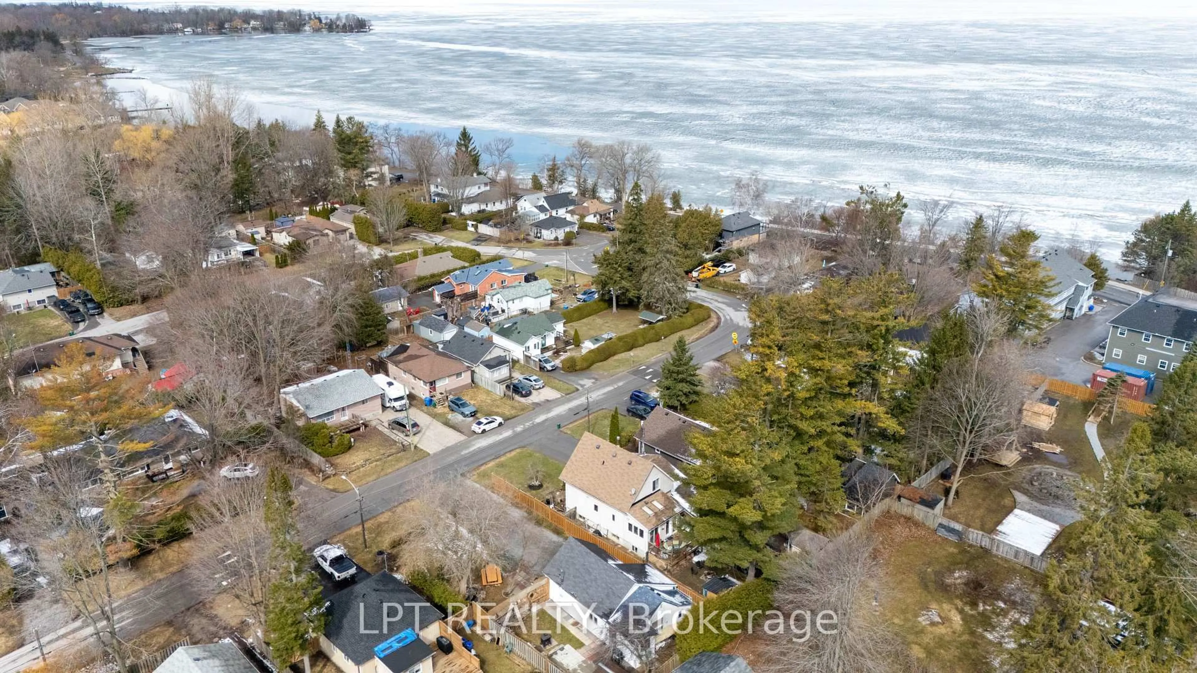 A pic from outside/outdoor area/front of a property/back of a property/a pic from drone, water/lake/river/ocean view for 11 Hardwood Dr, Georgina Ontario L0E 1L0