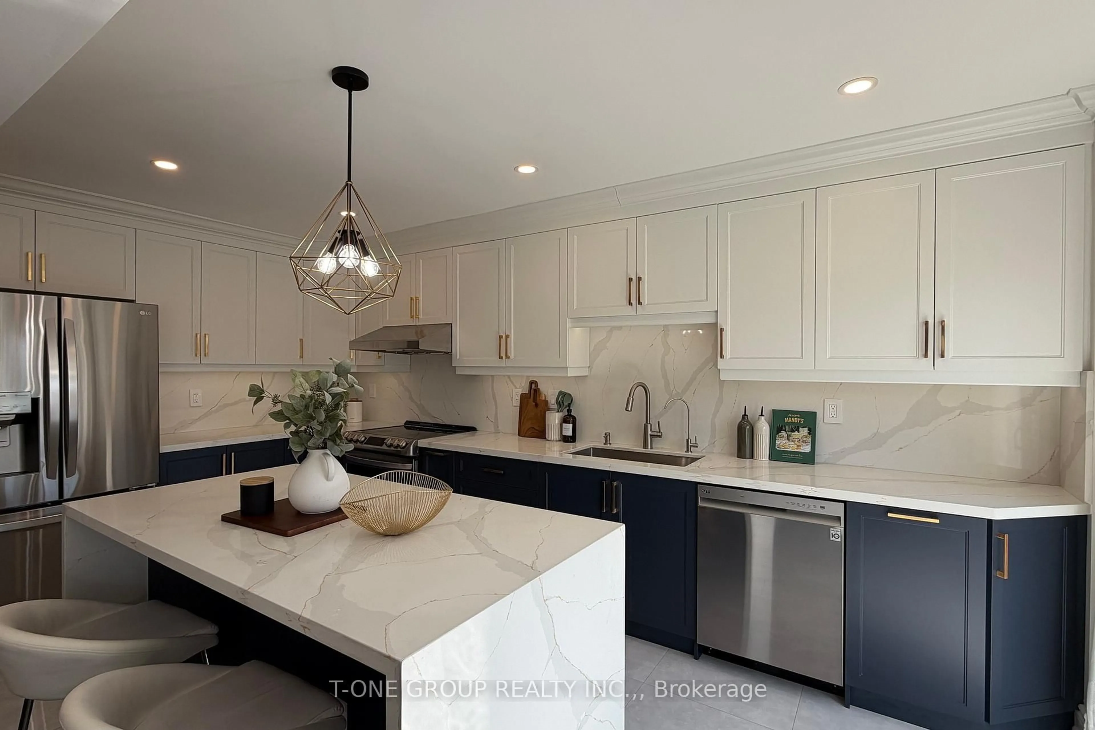 Contemporary kitchen, ceramic/tile floor for 880 Isaac Phillips Way, Newmarket Ontario L3X 2Y8