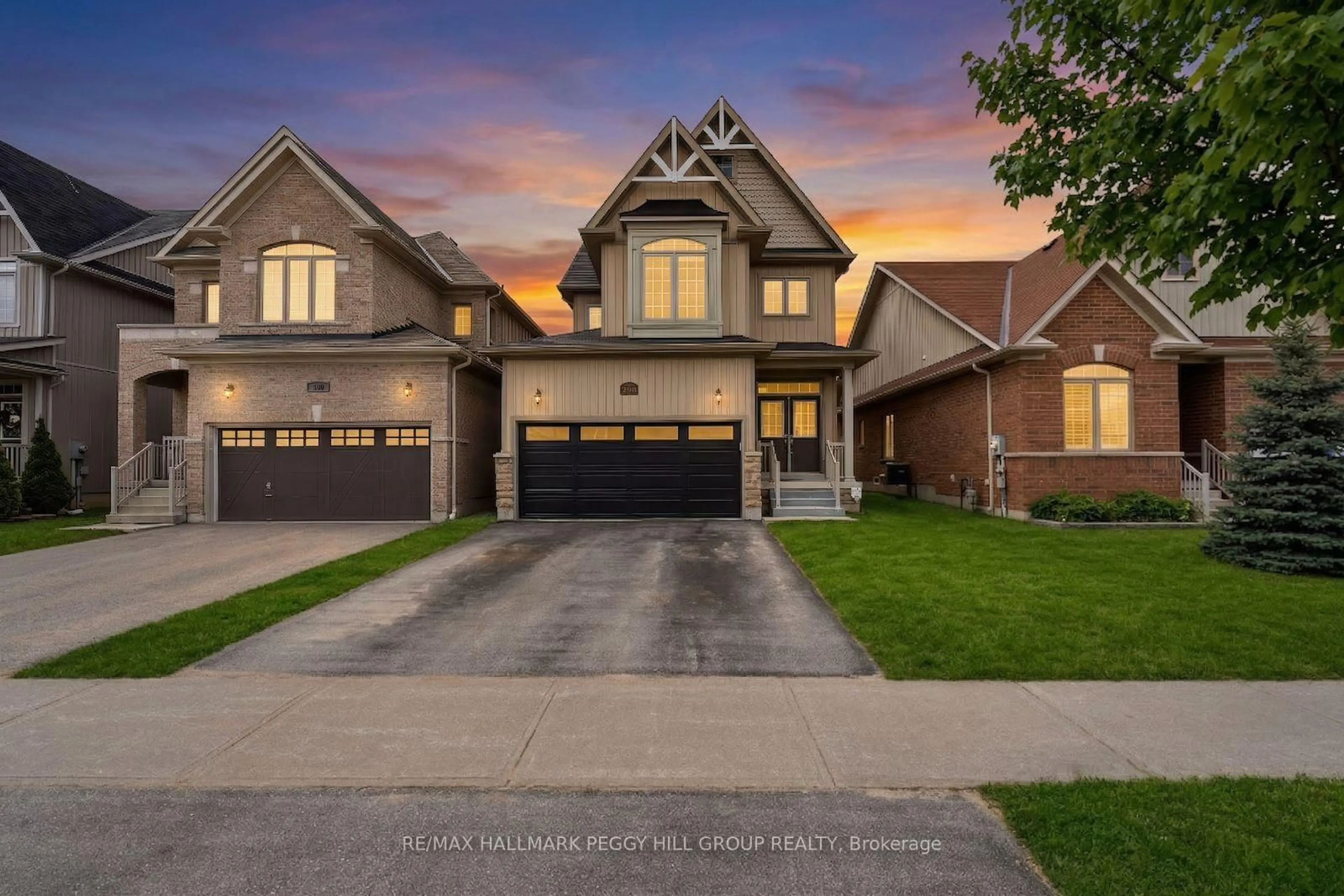 Home with brick exterior material, street for 298 Greenwood Dr, Essa Ontario L3W 0E8