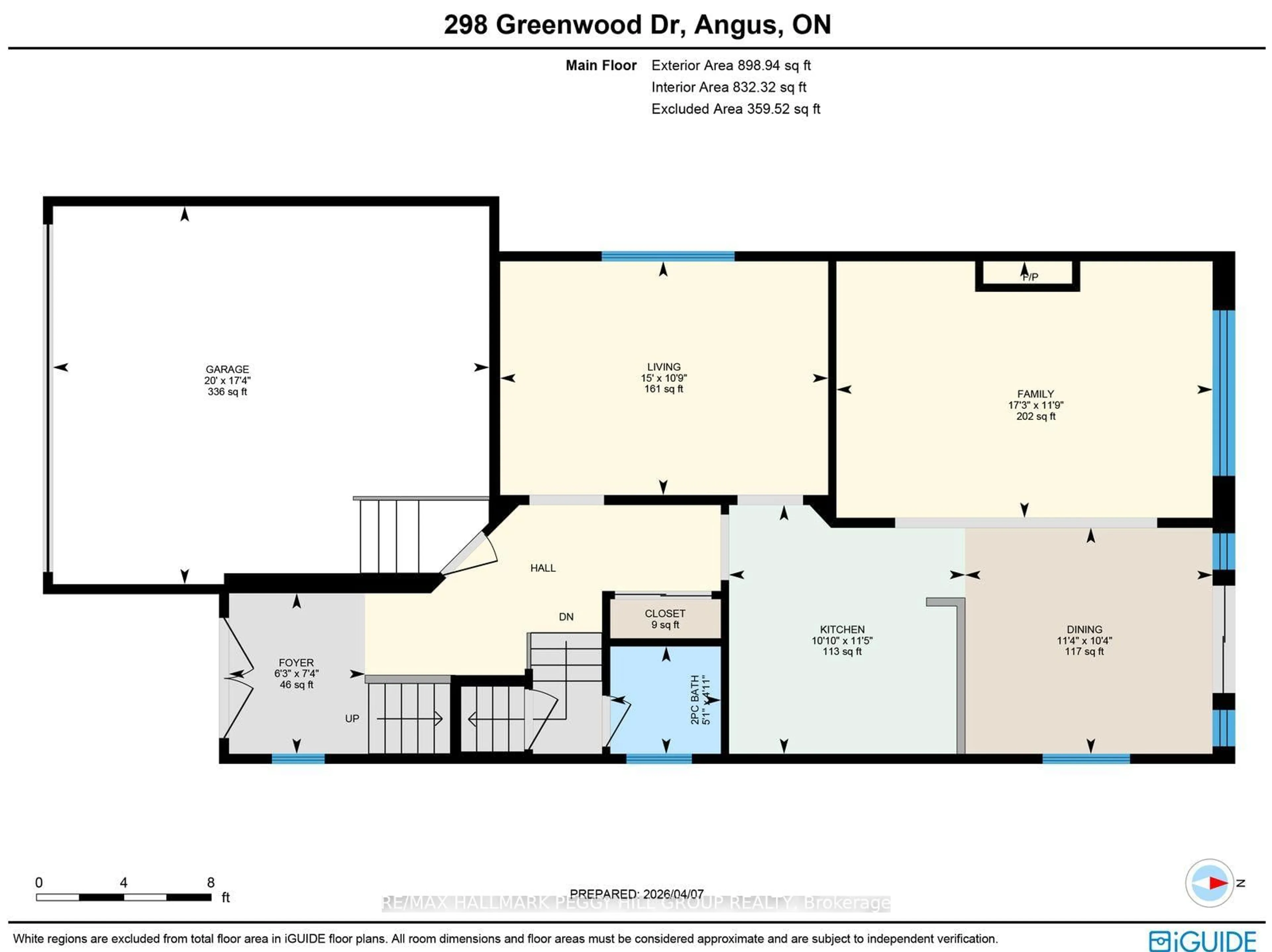 Floor plan for 298 Greenwood Dr, Essa Ontario L3W 0E8