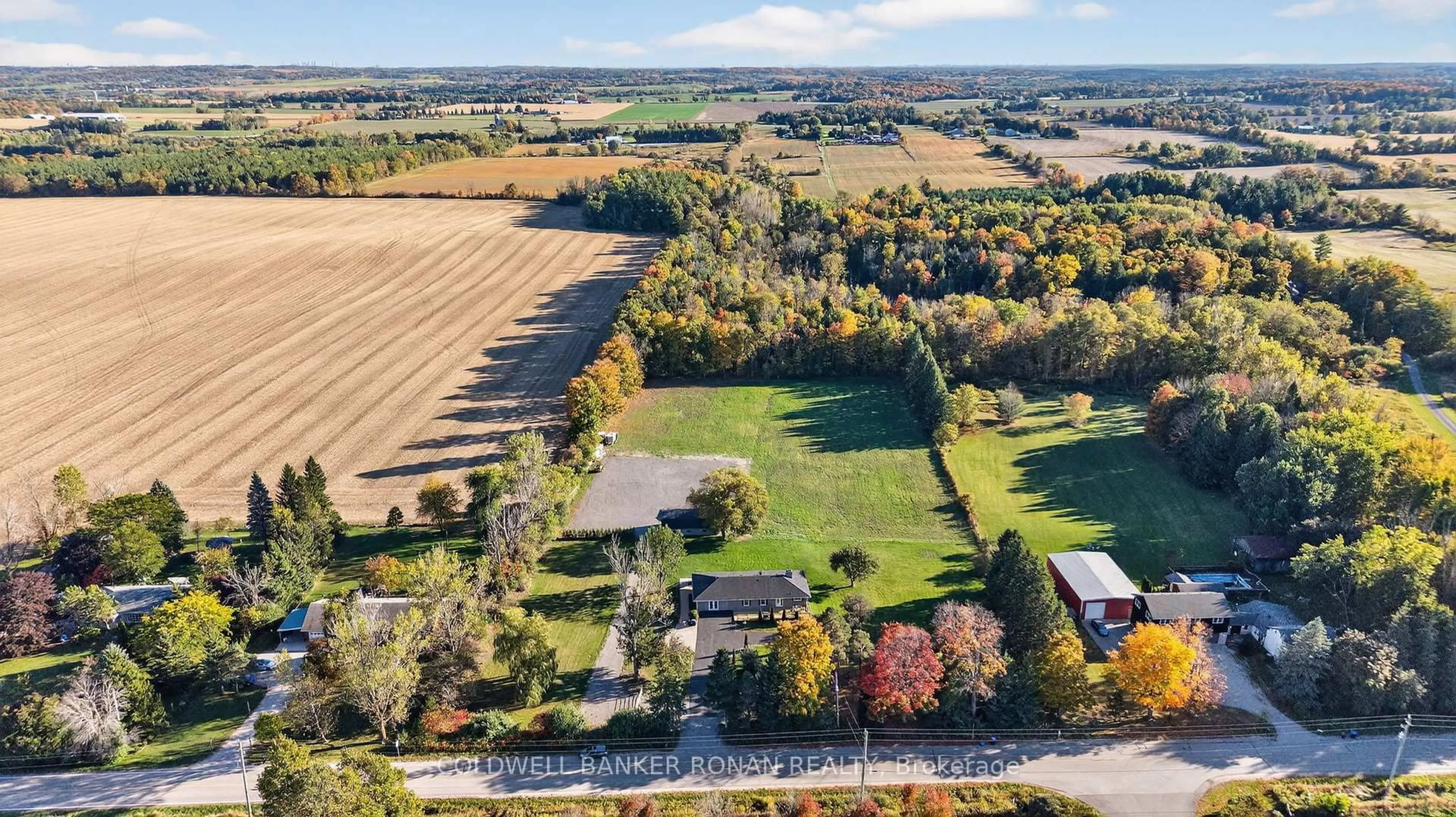 A pic from outside/outdoor area/front of a property/back of a property/a pic from drone, unknown for 5697 2nd Line, New Tecumseth Ontario L0G 1T0
