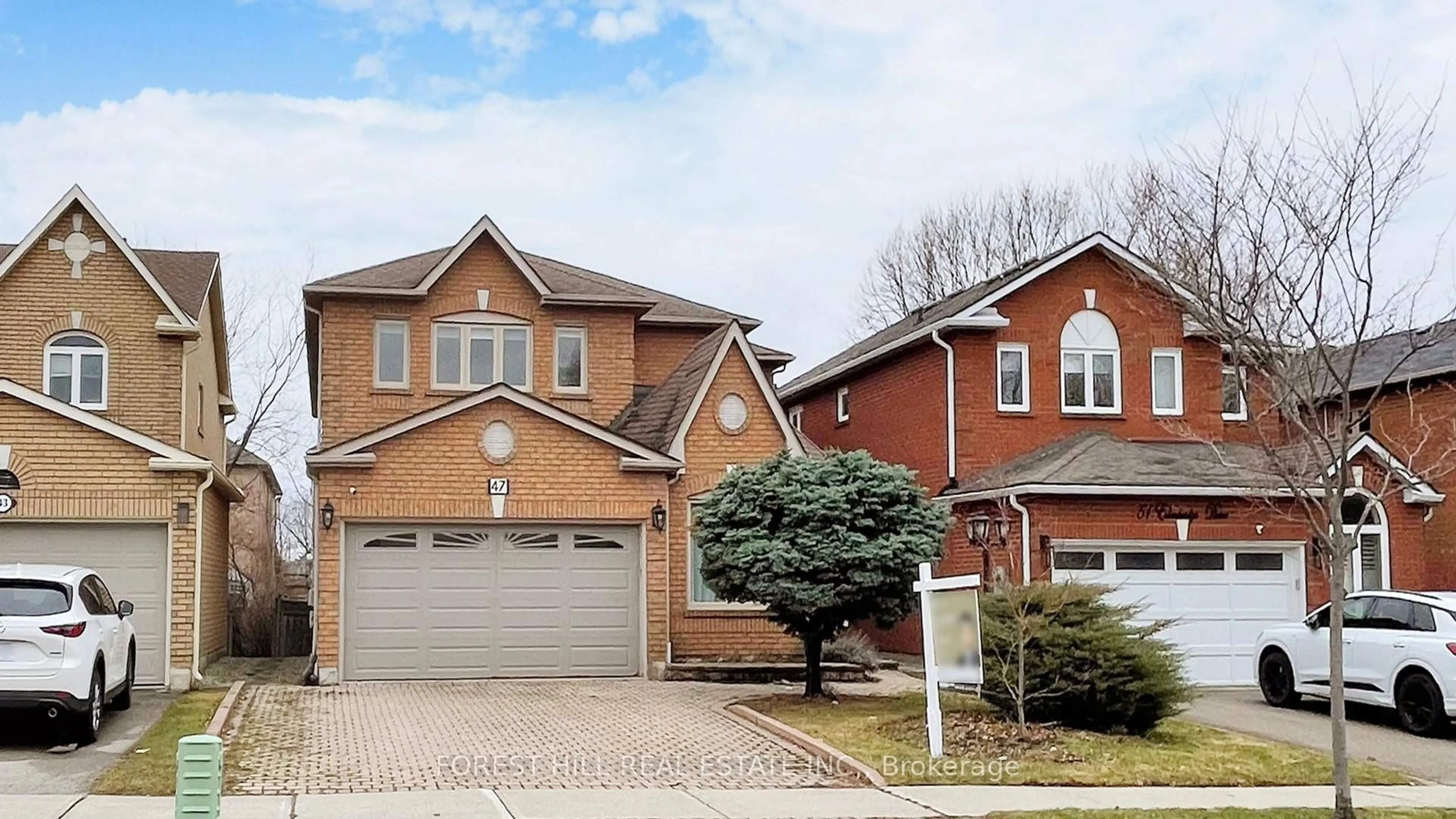 Home with brick exterior material, street for 47 Edenbridge Dr, Vaughan Ontario L4J 7V1