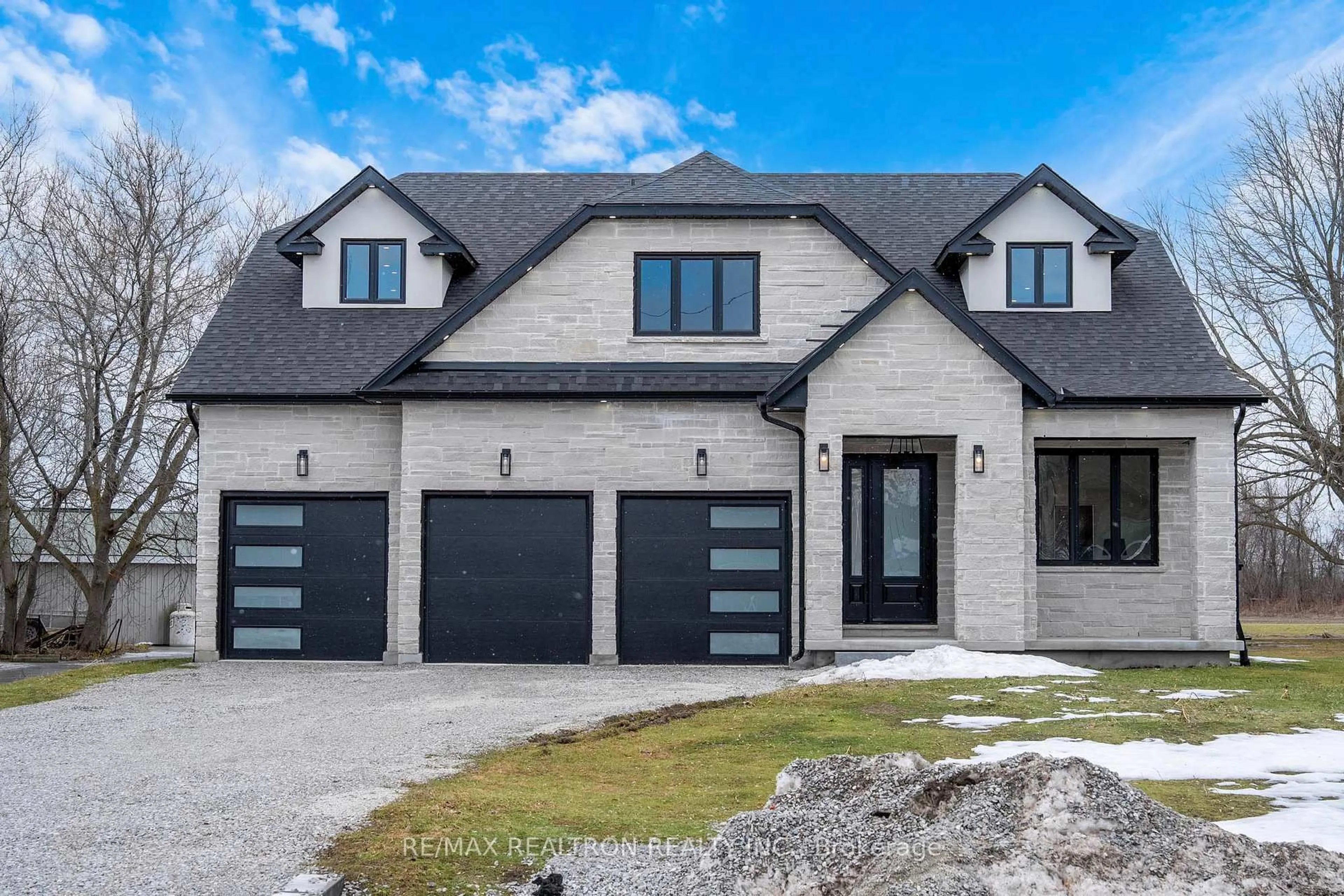 Home with brick exterior material, street for 8698 6 Line, Essa Ontario L0M 1T0