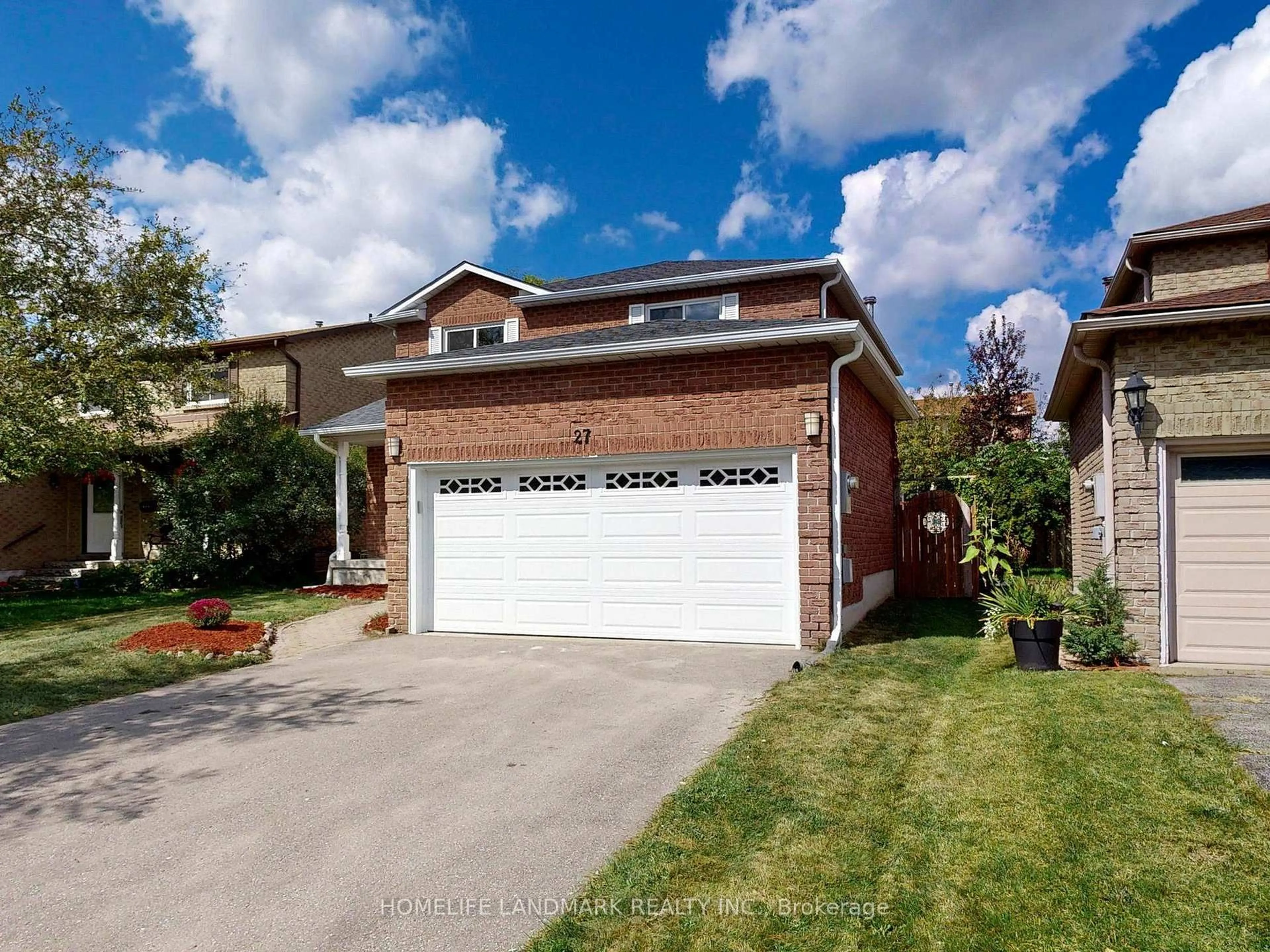 Home with brick exterior material, street for 27 Penny Cres, Markham Ontario L3P 5Y2