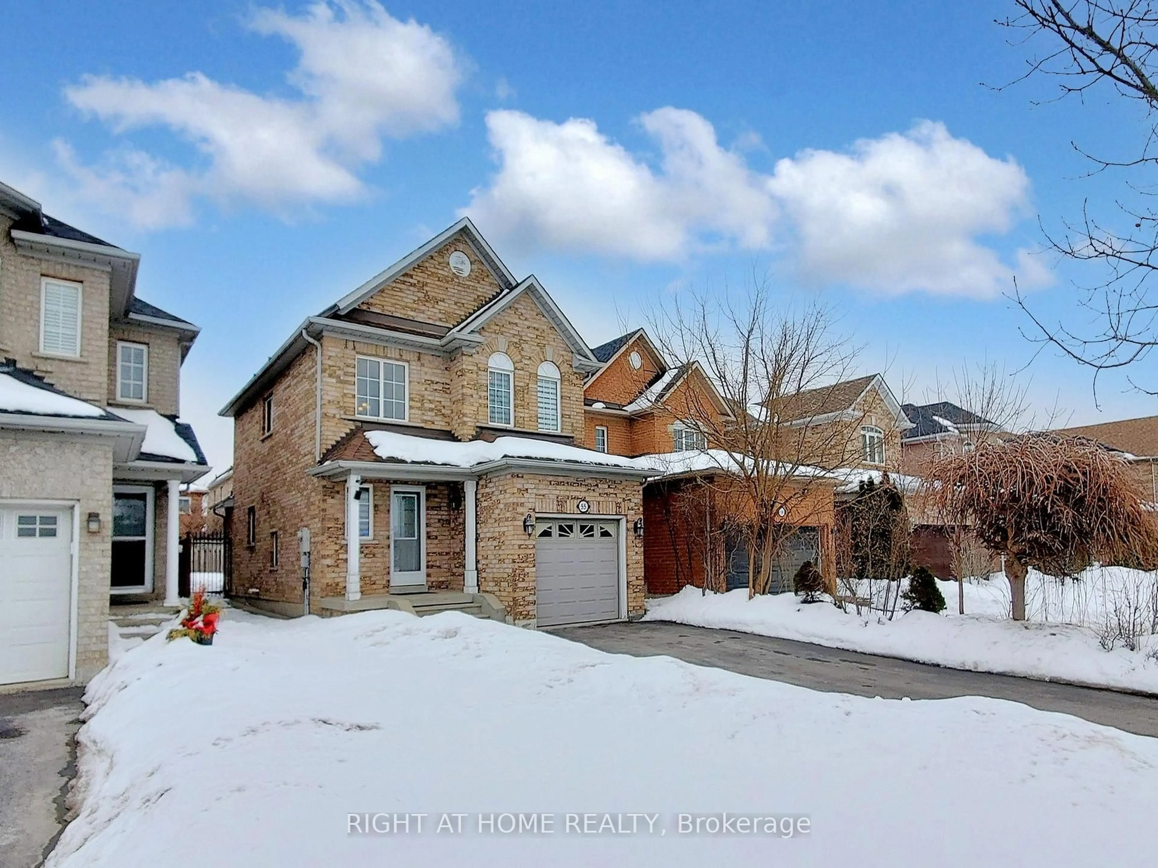 Home with brick exterior material, street for 55 Hollybush Dr, Vaughan Ontario L6A 2H5