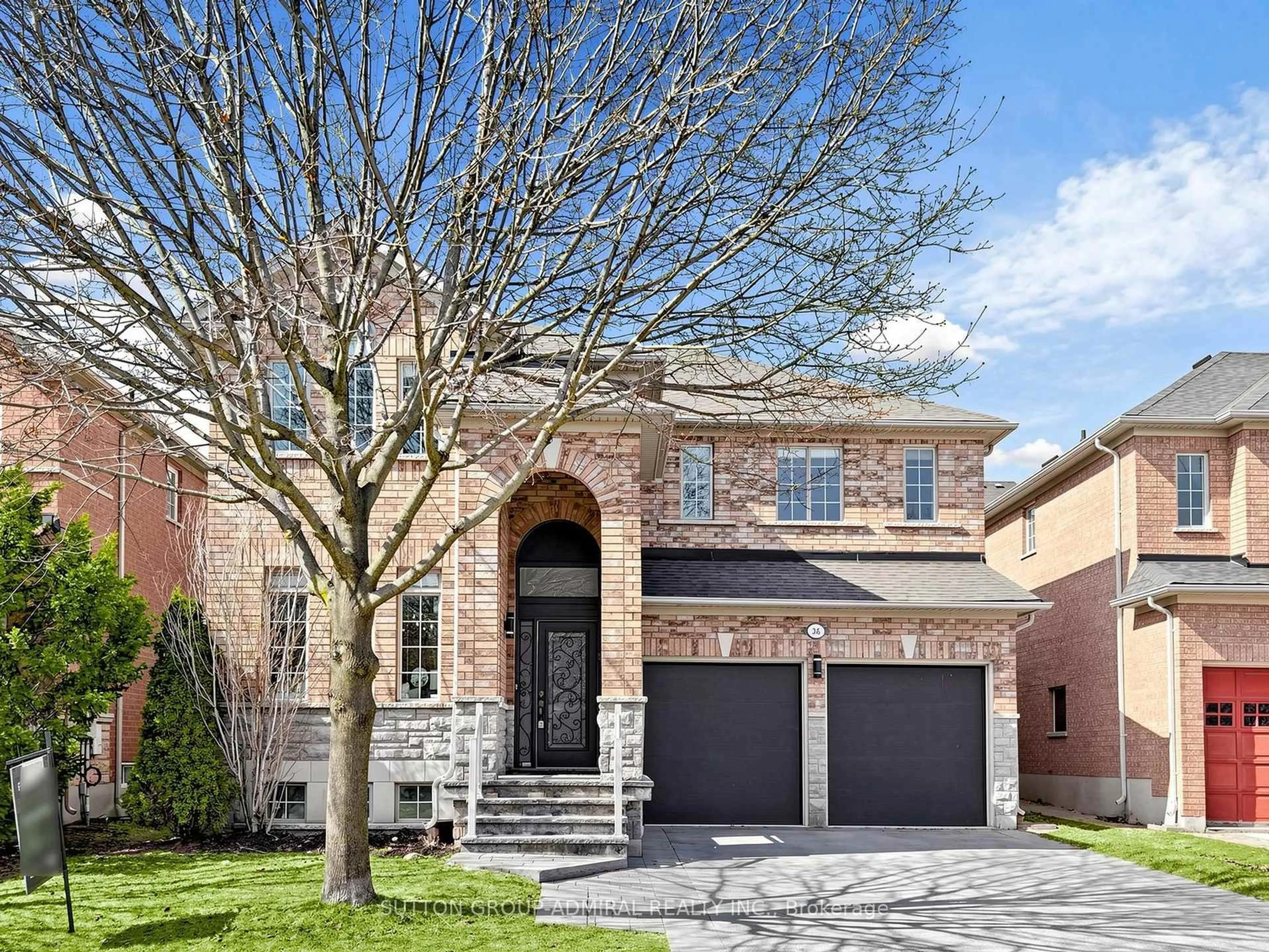 Home with brick exterior material, street for 36 Canelli Heights Crt, Vaughan Ontario L4J 8V5
