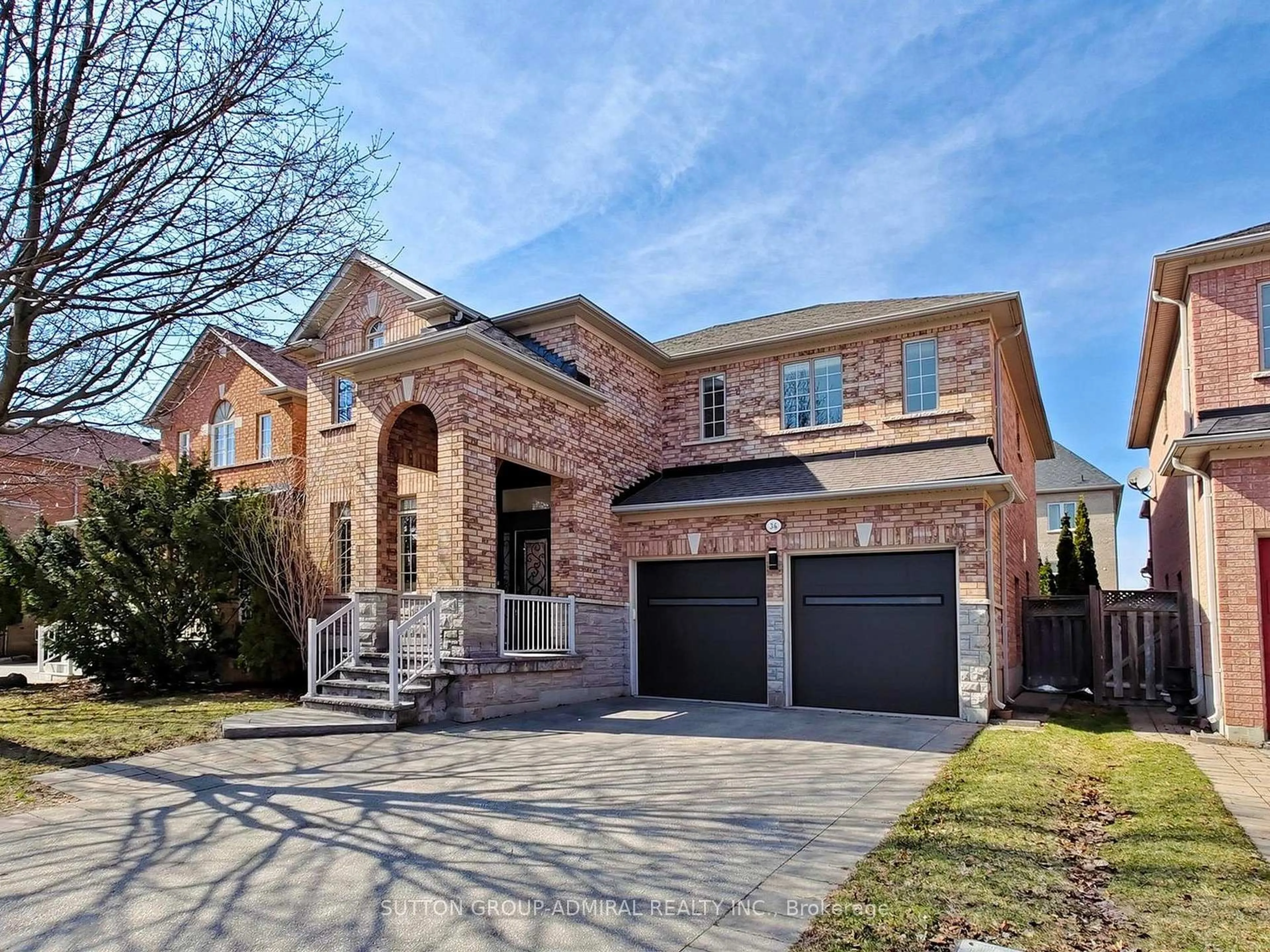 Home with brick exterior material, street for 36 Canelli Heights Crt, Vaughan Ontario L4J 8V5