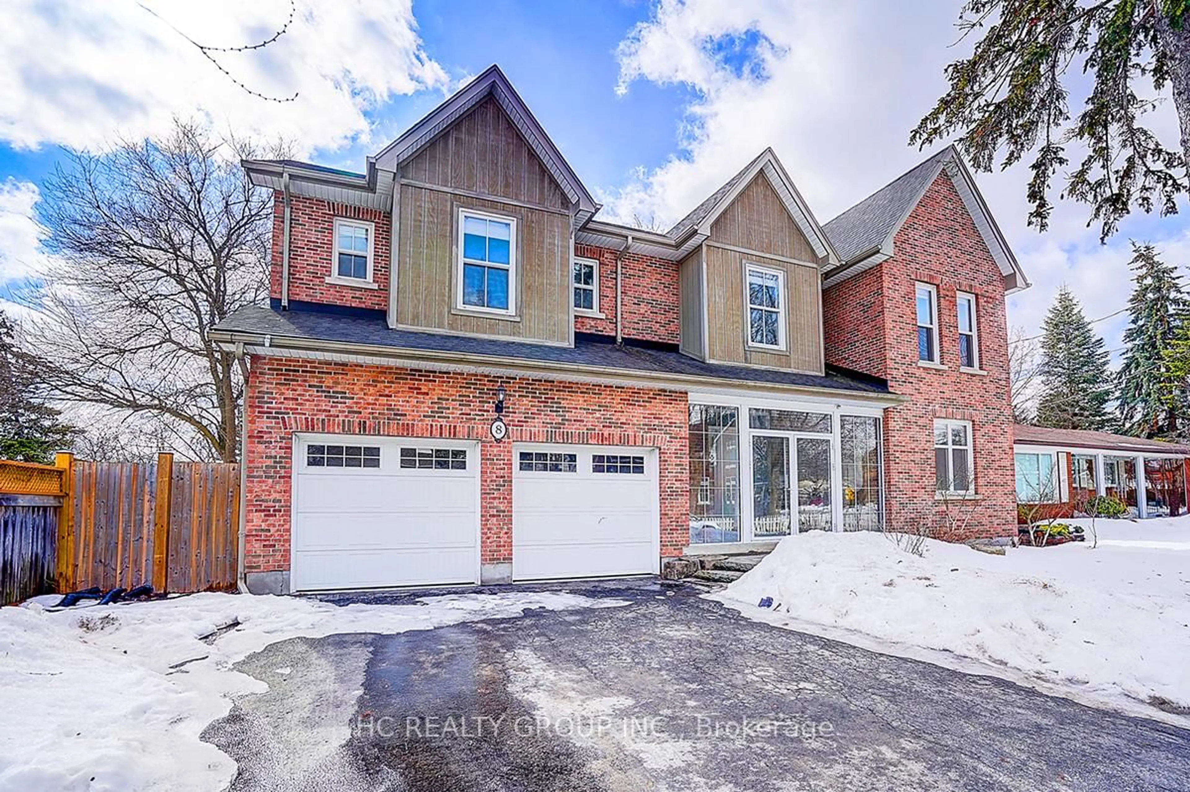 Home with brick exterior material, street for 8 Beech St, Markham Ontario L3P 2A2
