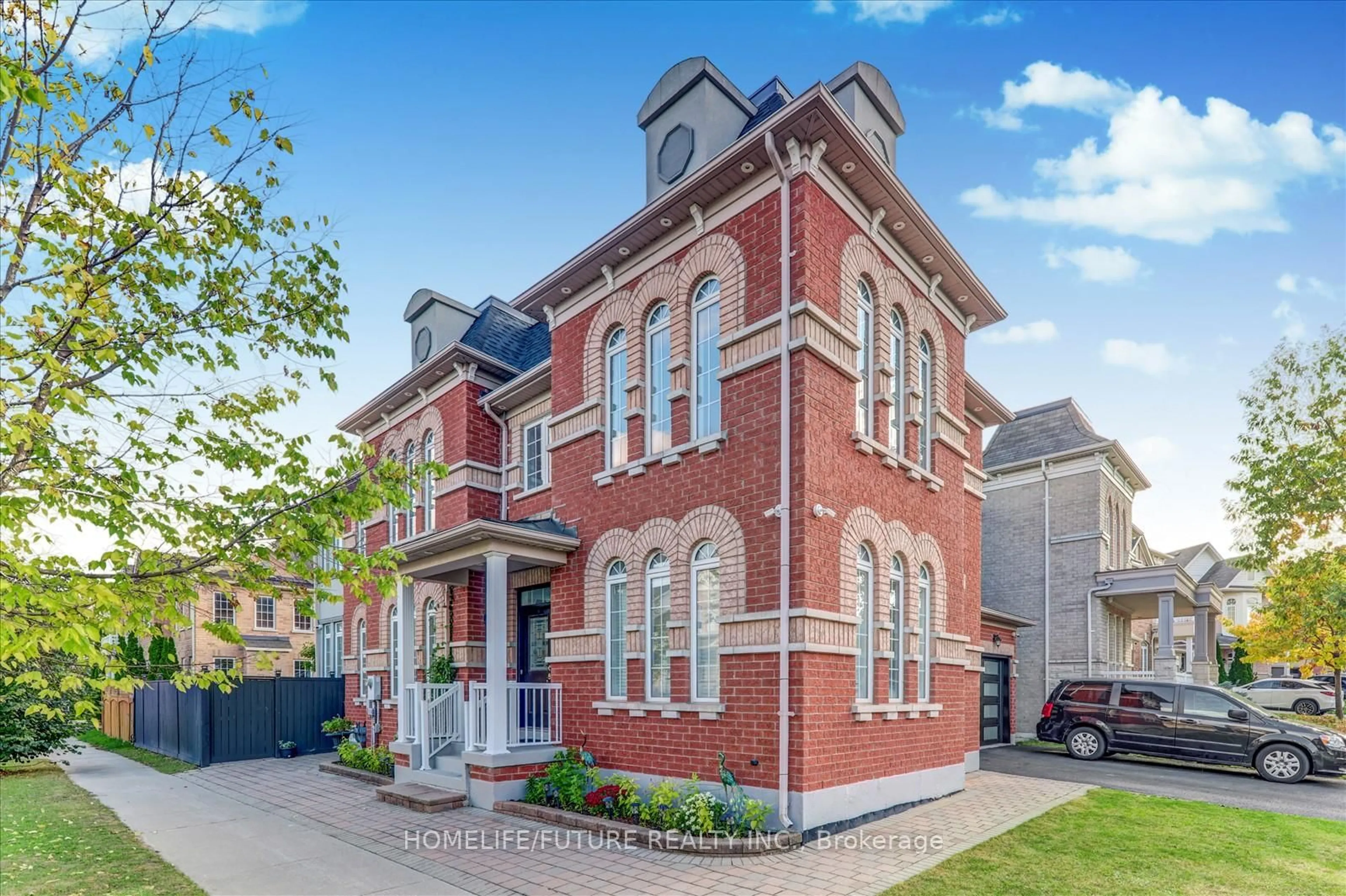 Home with brick exterior material, street for 149 Stonechurch Cres, Markham Ontario L6B 0L2