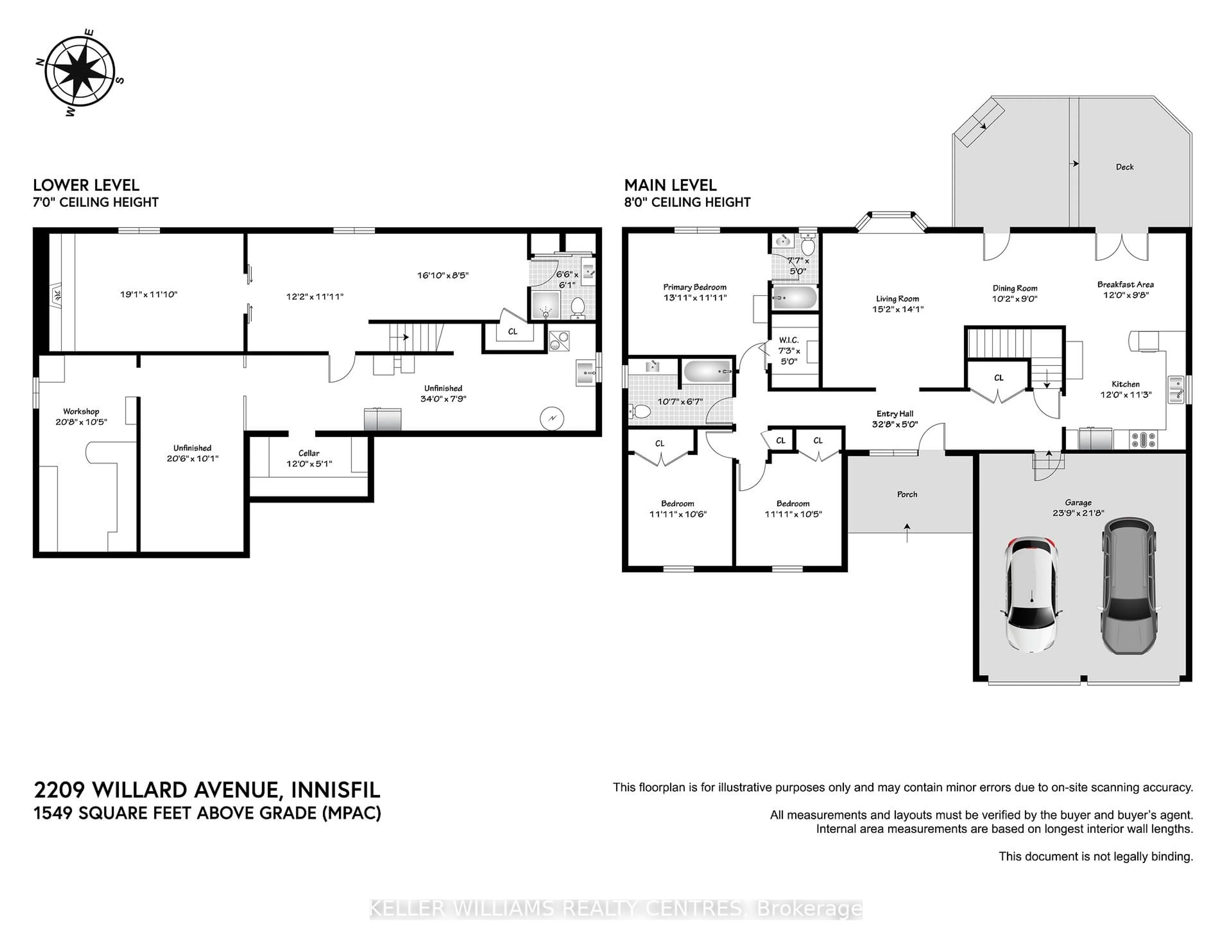 Floor plan for 2209 Willard Ave, Innisfil Ontario L9S 2C1
