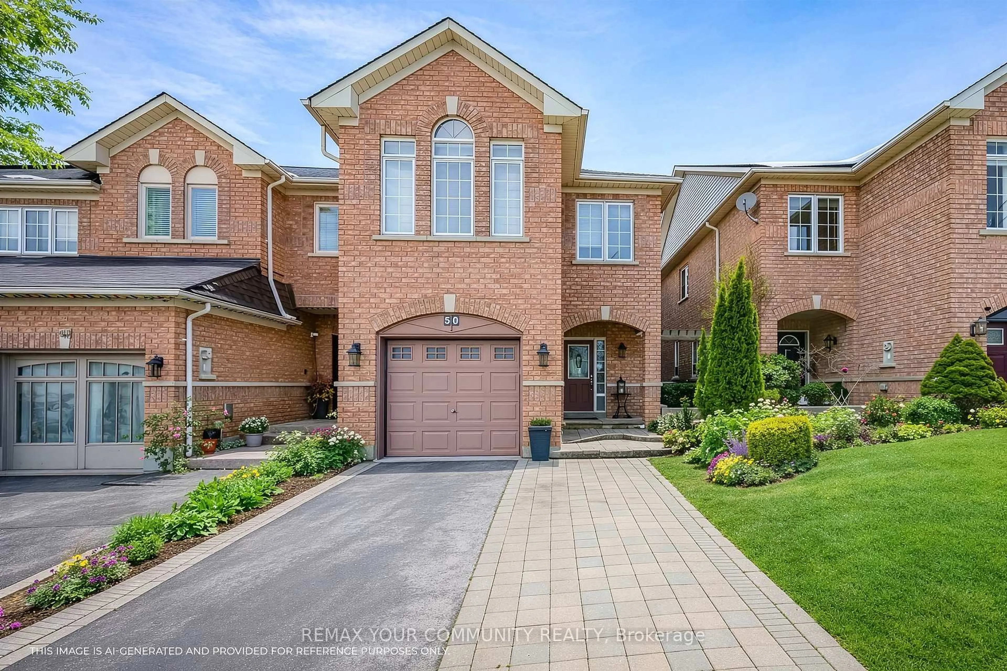 Home with brick exterior material, street for 50 Lodgeway Dr, Vaughan Ontario L6A 3S5