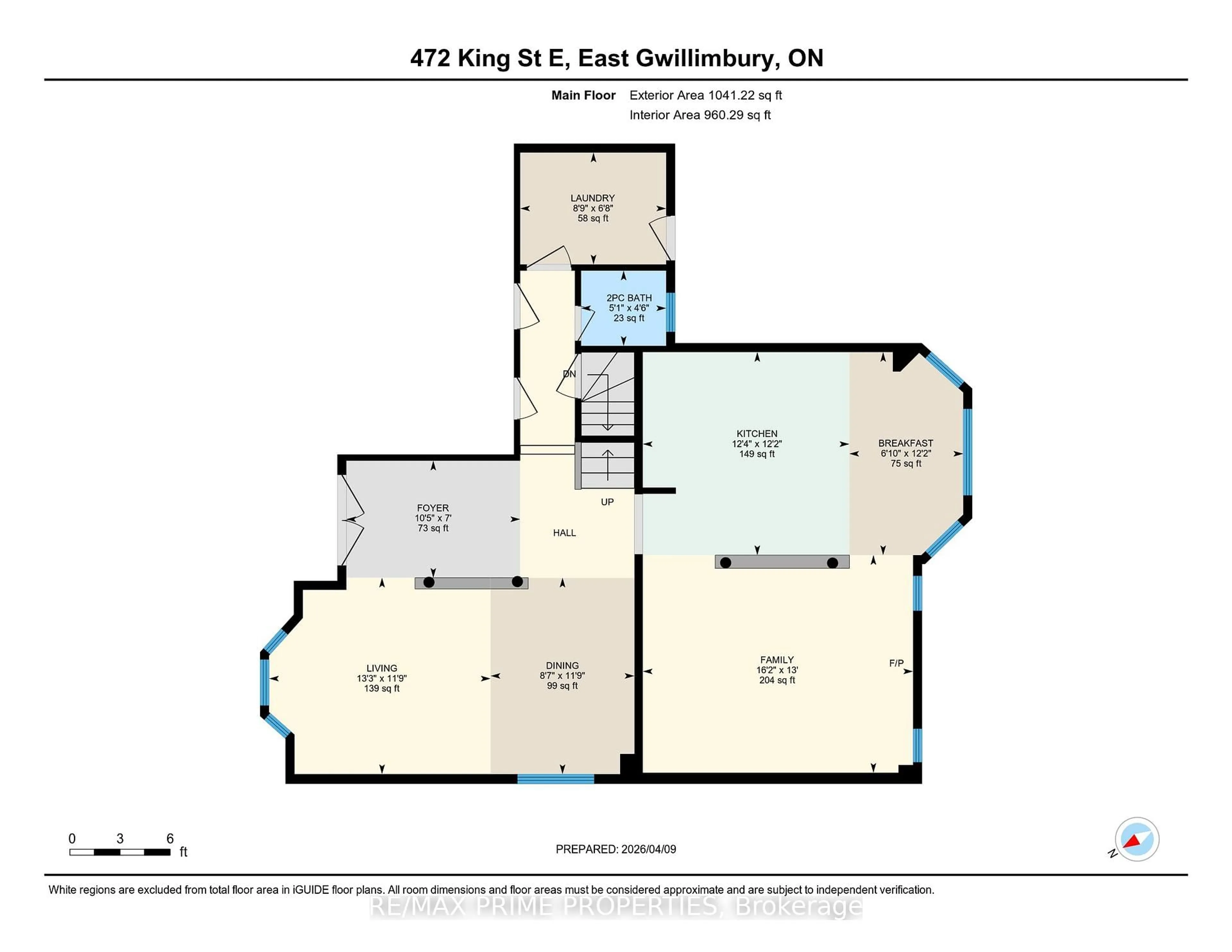 Floor plan for 472 King St, East Gwillimbury Ontario L0G 1M0
