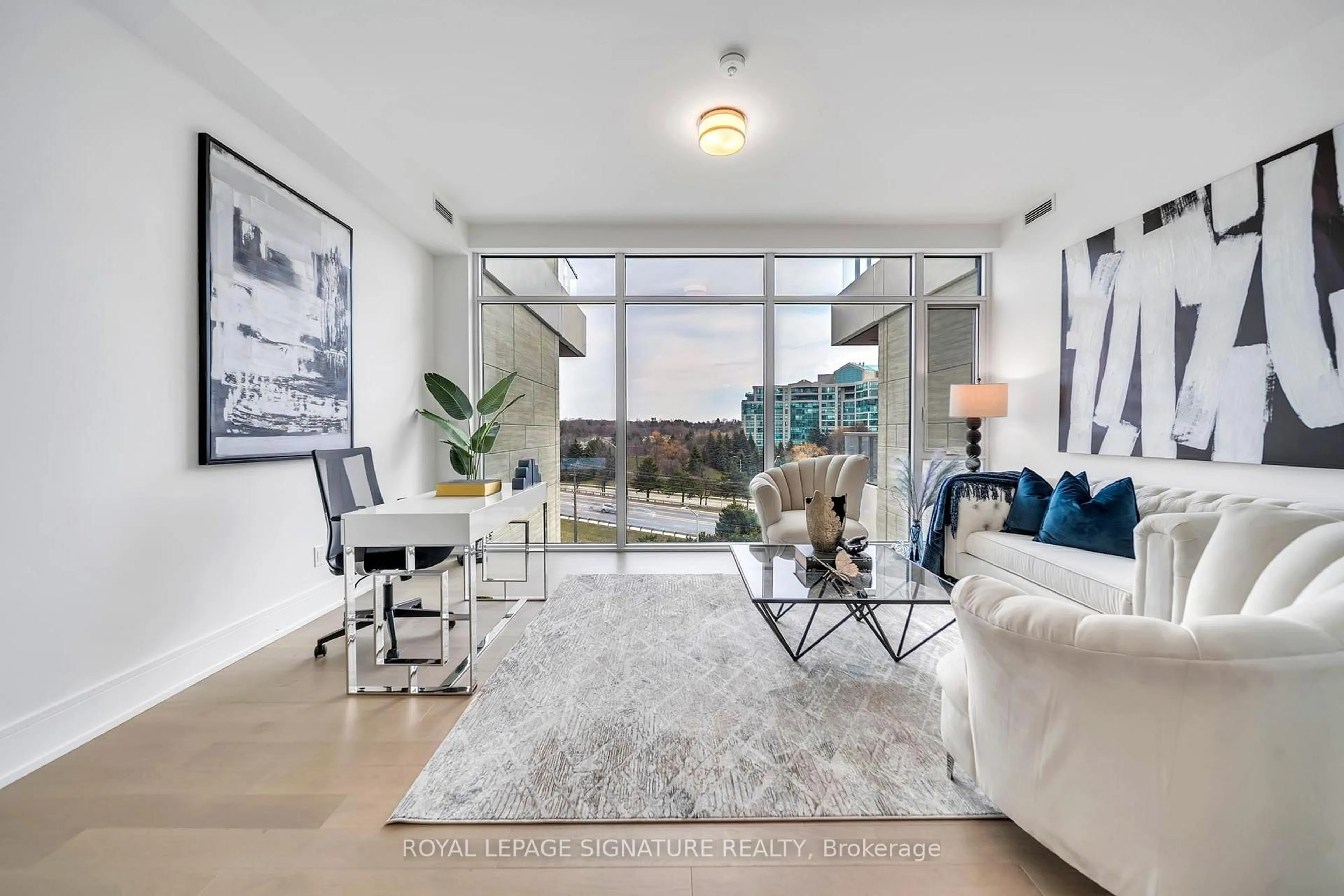 Living room with furniture, unknown for 399 Royal Orchard Blvd #617, Markham Ontario L3T 0H3