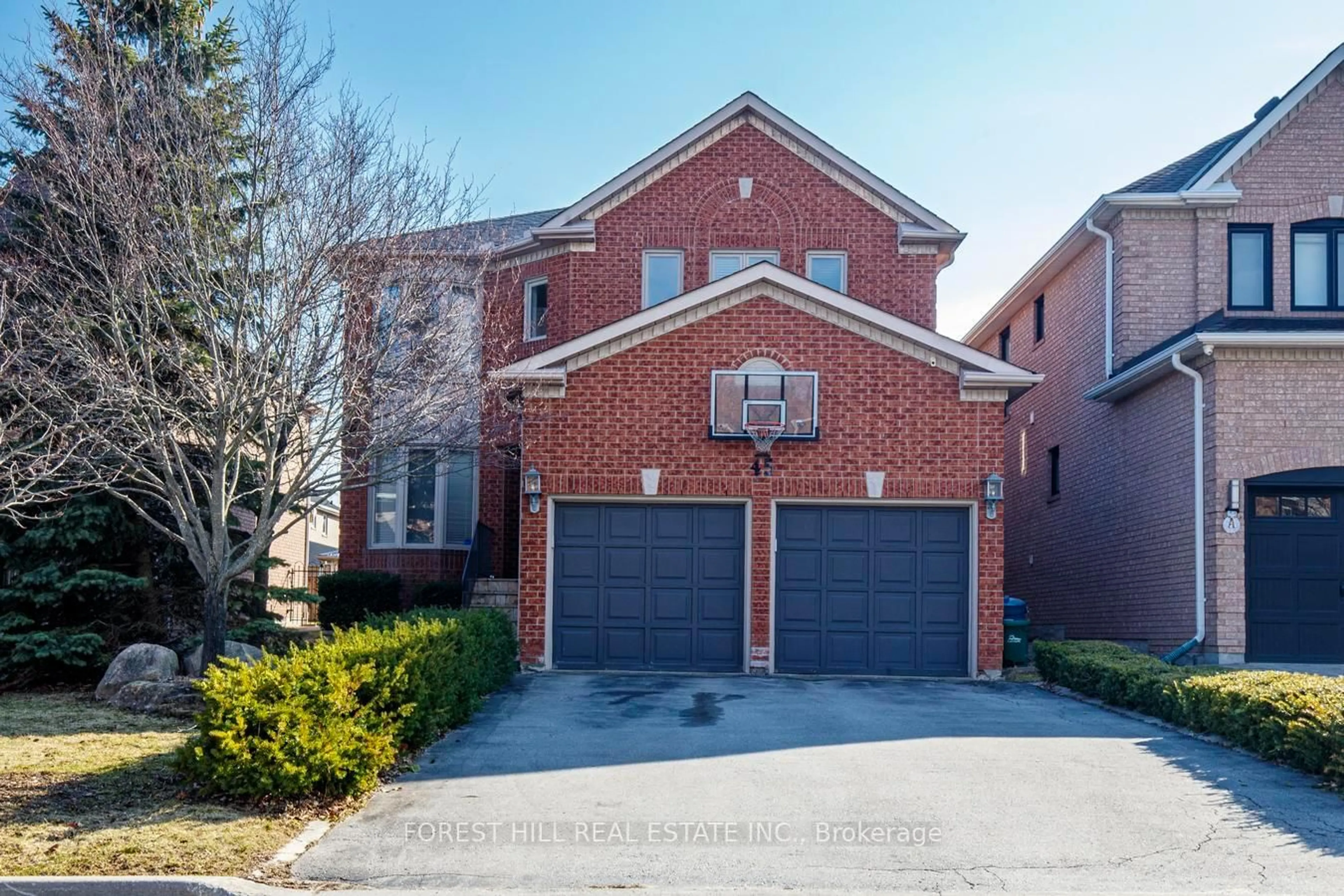 Home with brick exterior material, street for 45 Cedar Springs Dr, Richmond Hill Ontario L4S 2B1