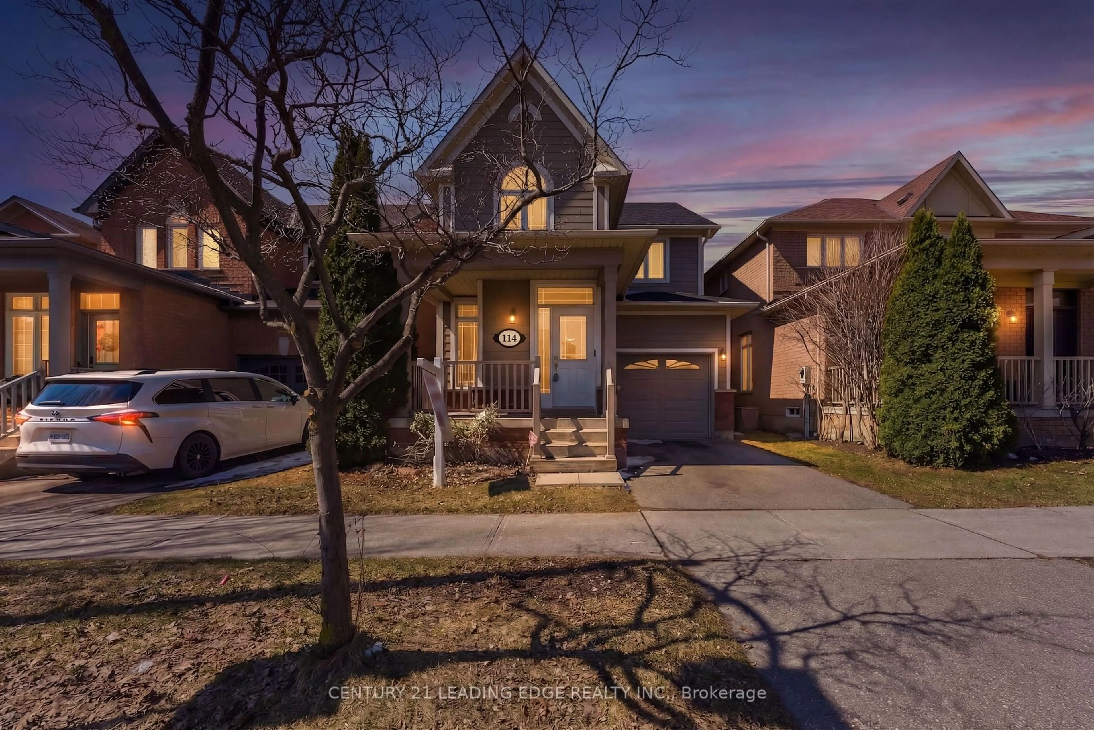 Home with brick exterior material, street for 114 ALFRED PATERSON Dr, Markham Ontario L6E 1L5