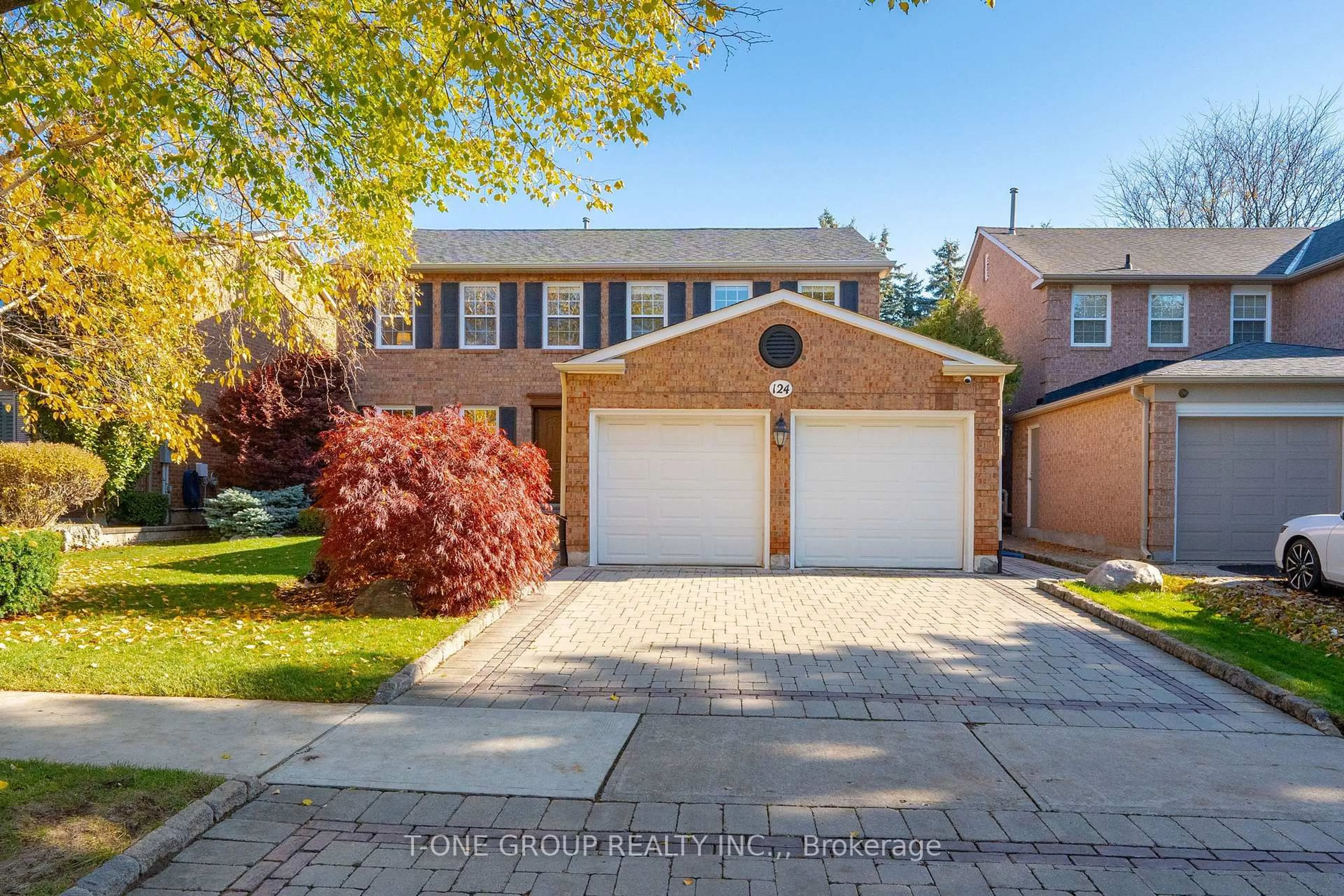 Home with brick exterior material, street for 124 Aitken Circ, Markham Ontario L3R 7L8