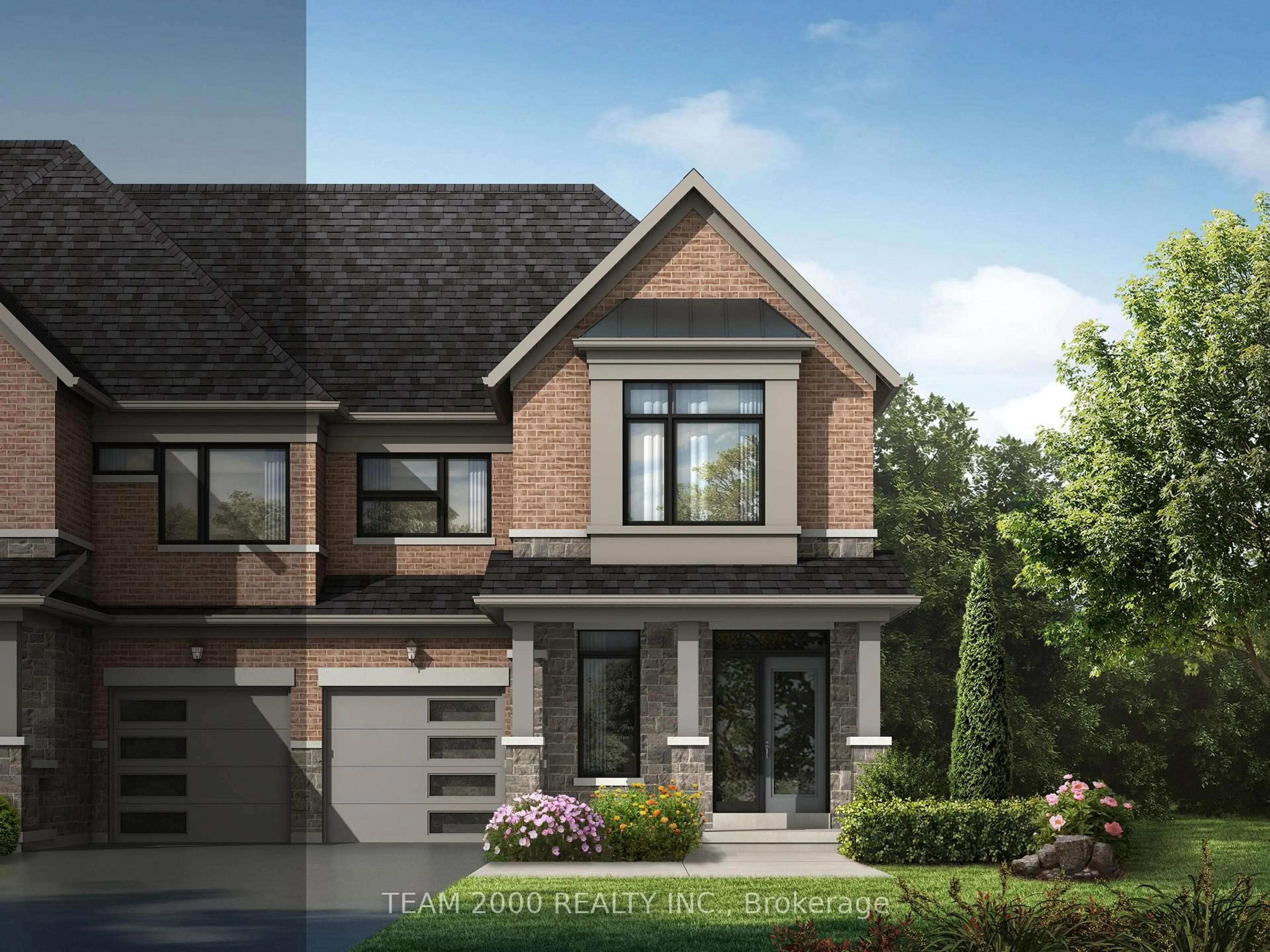 Home with brick exterior material, street for 186 Watershed Gate, East Gwillimbury Ontario L9N 1T4
