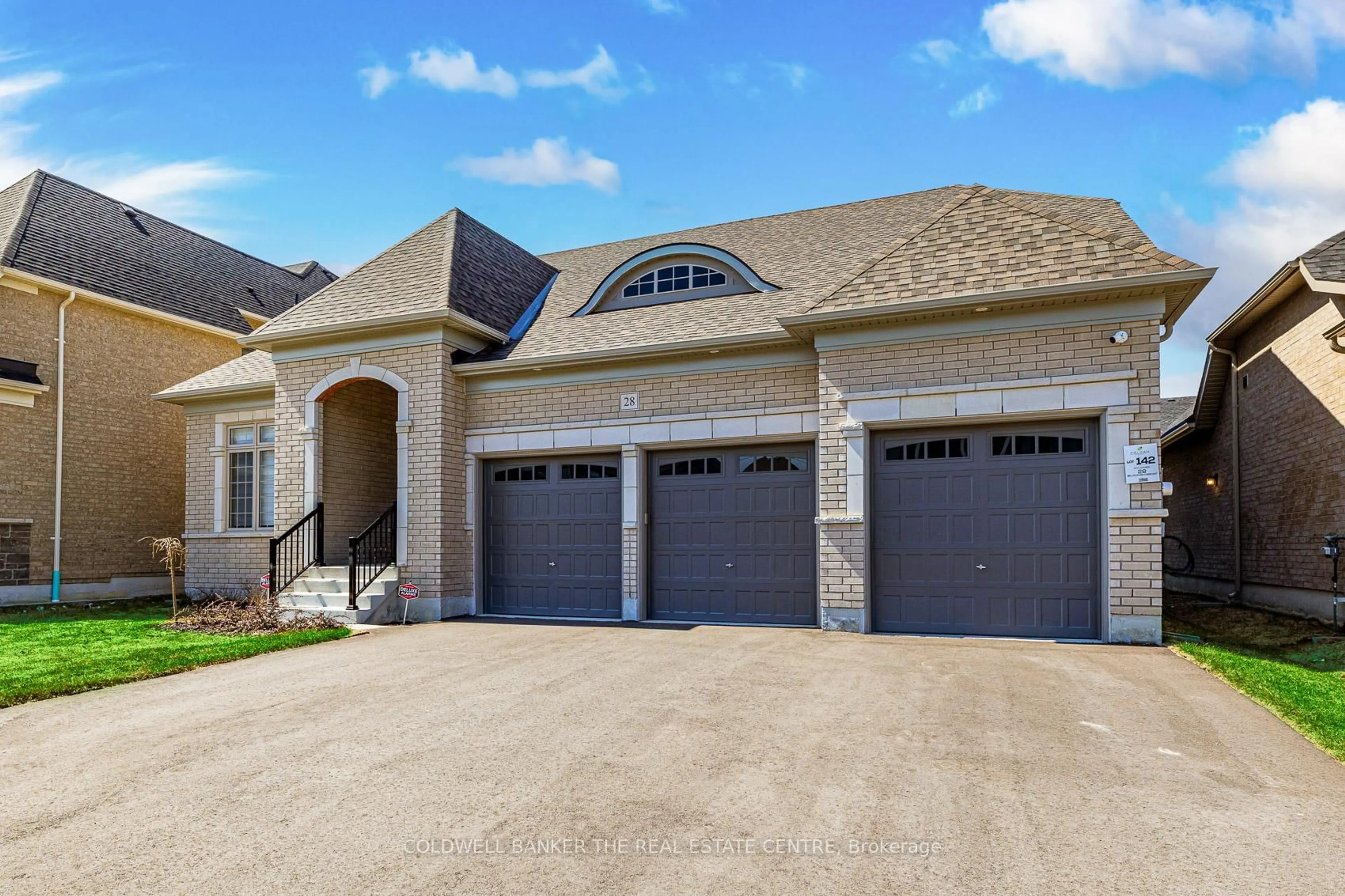 Home with brick exterior material, street for 28 Bellflower Cres, Adjala-Tosorontio Ontario L0G 1W0