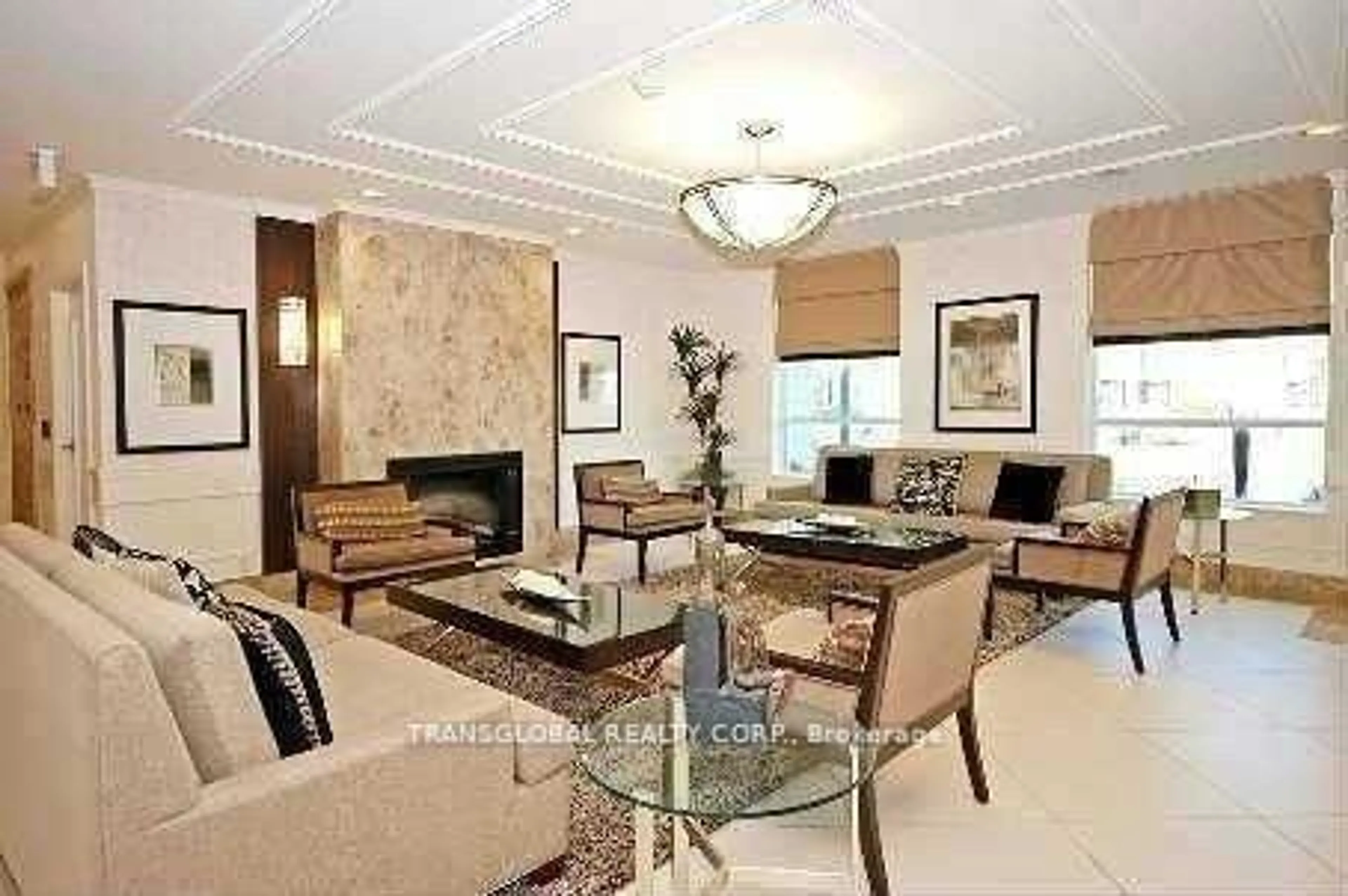 Living room with furniture, ceramic/tile floor for 30 North Park Rd #506, Vaughan Ontario L4J 0G6