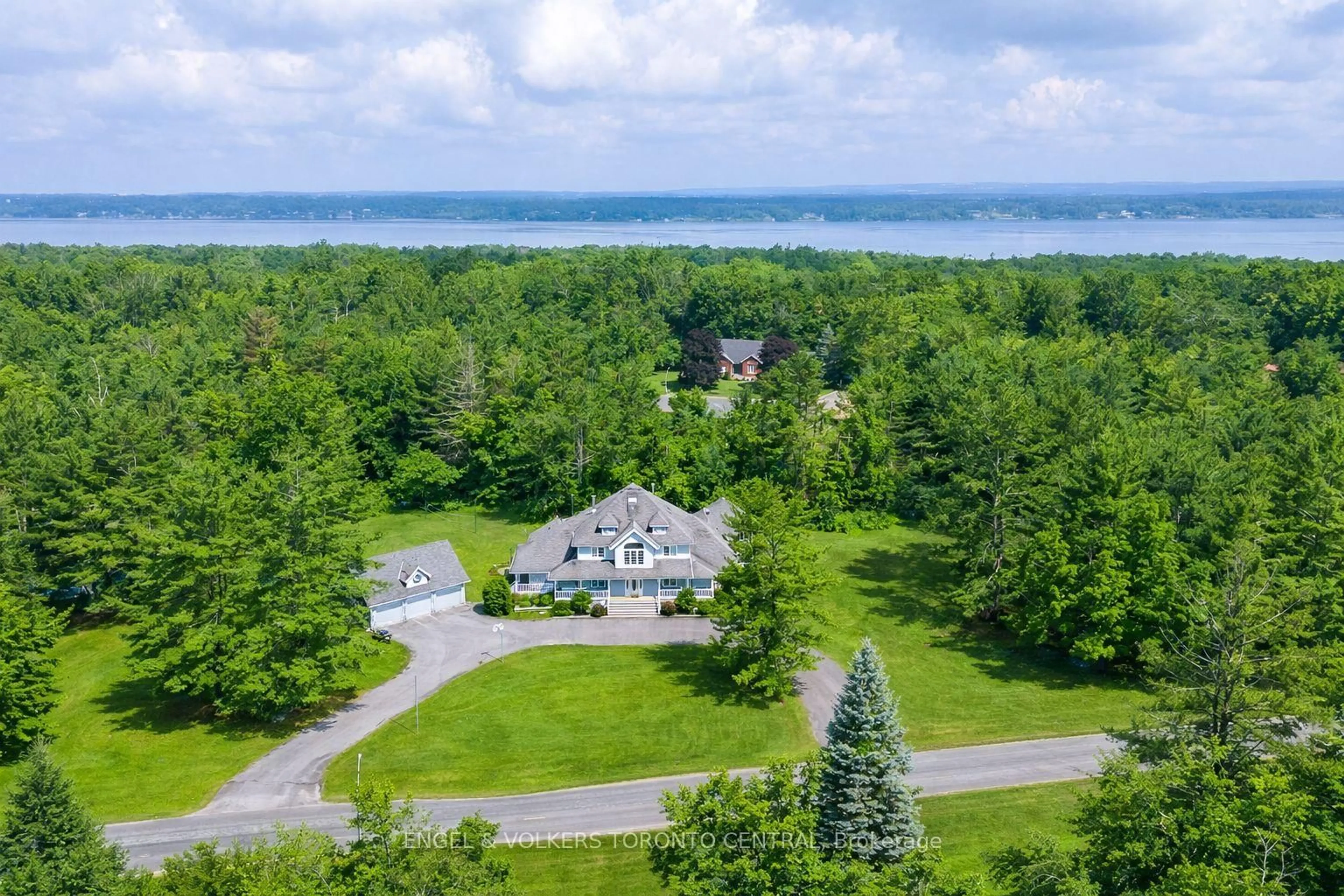 A pic from outside/outdoor area/front of a property/back of a property/a pic from drone, water/lake/river/ocean view for 1946 Wilkinson St, Innisfil Ontario L9S 1X3