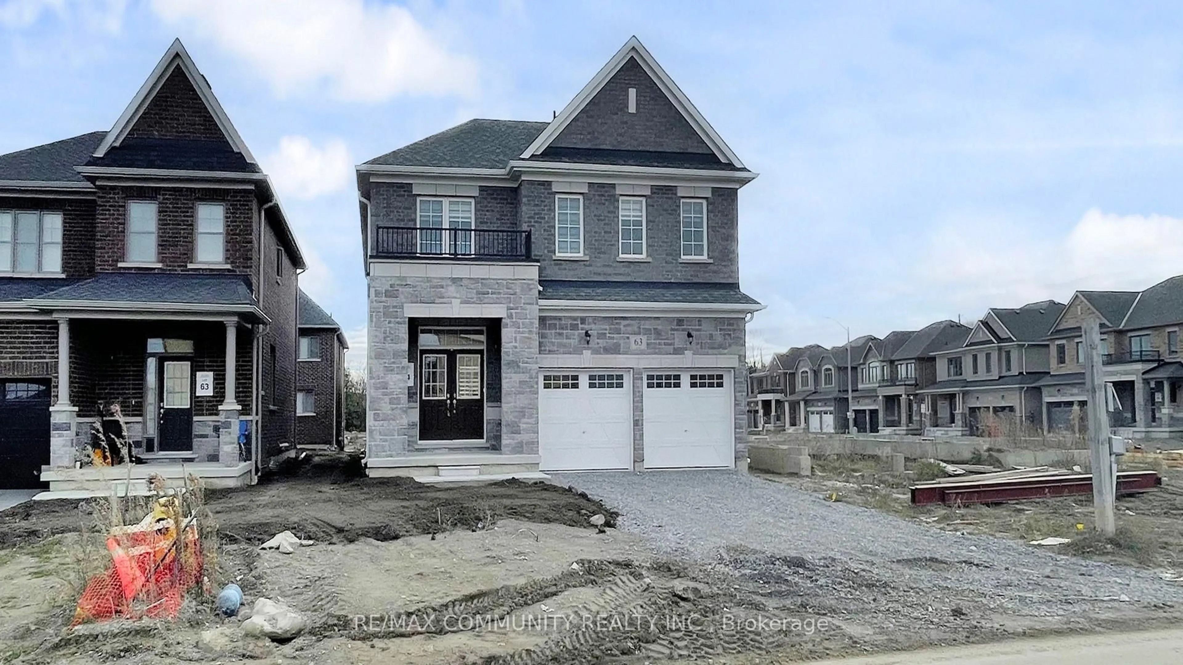 Home with brick exterior material, street for 63 English Dr, New Tecumseth Ontario L0G 1A0