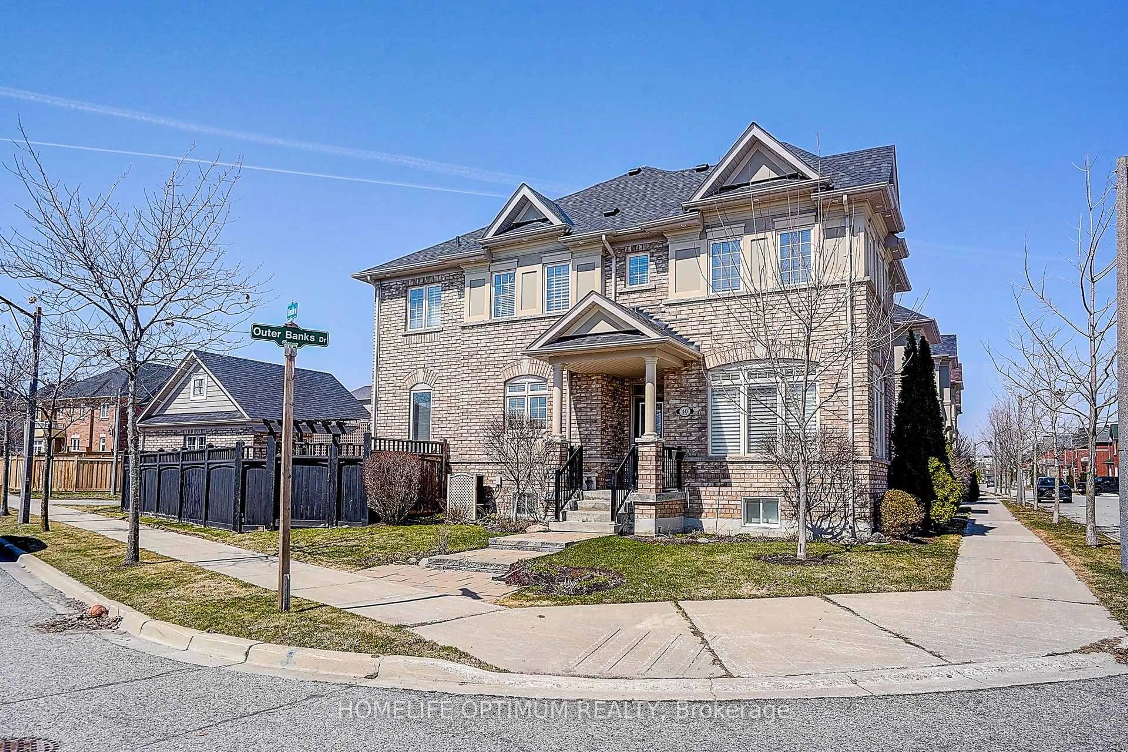 Home with brick exterior material, street for 40 Outer Banks Dr, Markham Ontario L6B 0N5