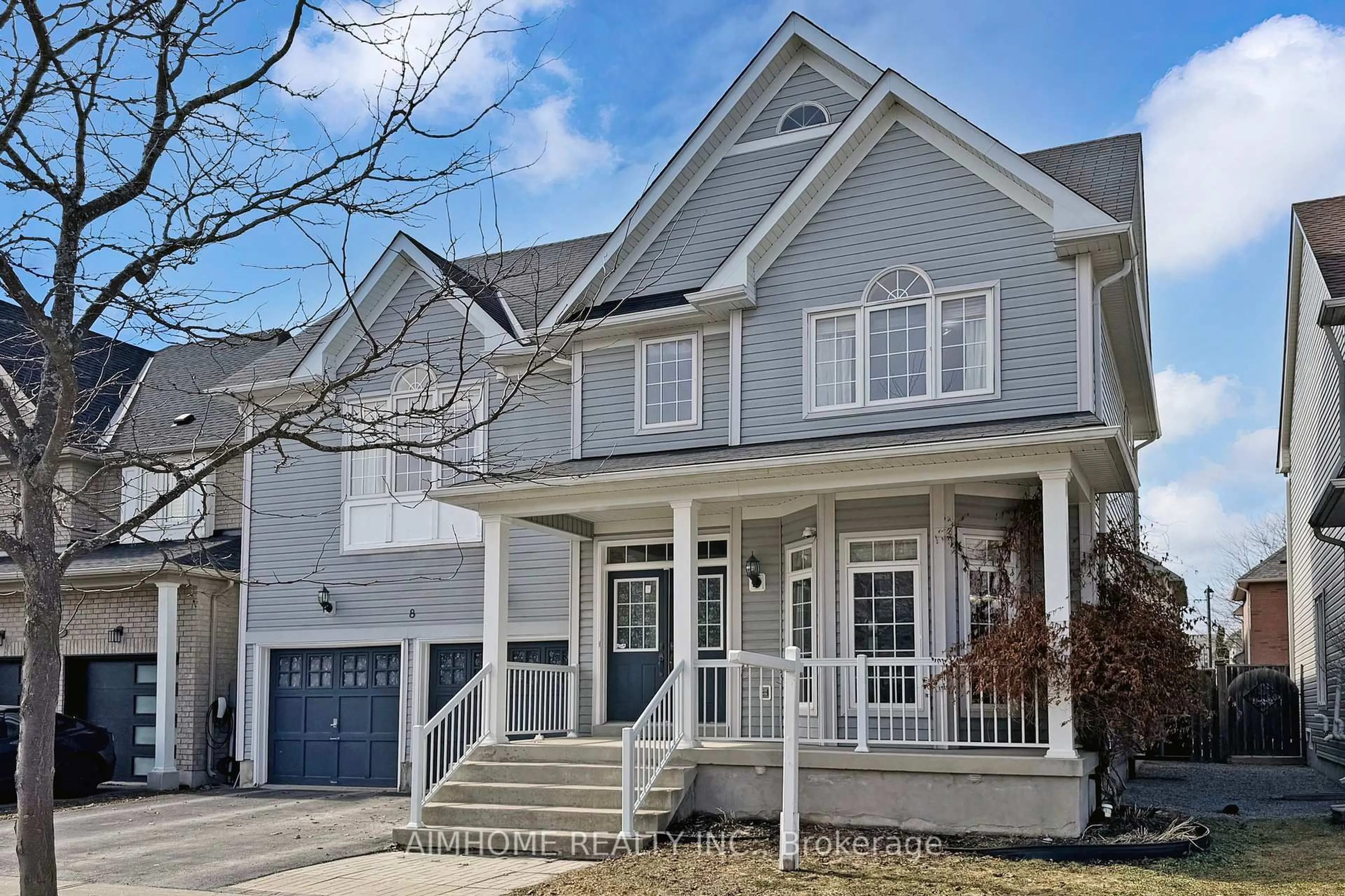 Home with vinyl exterior material, street for 8 Brookhurst Ave, Georgina Ontario L4P 0B4