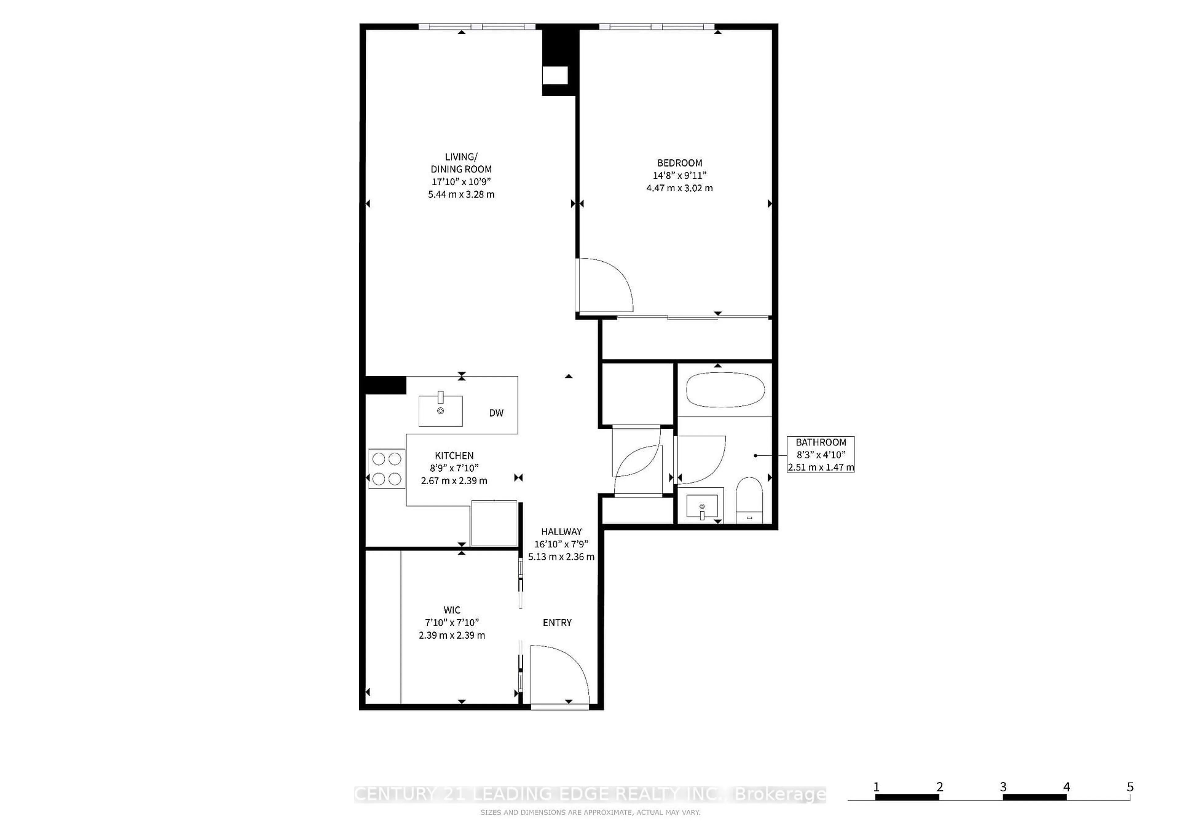 Floor plan for 11211 Yonge St #1020, Richmond Hill Ontario L4S 0E9