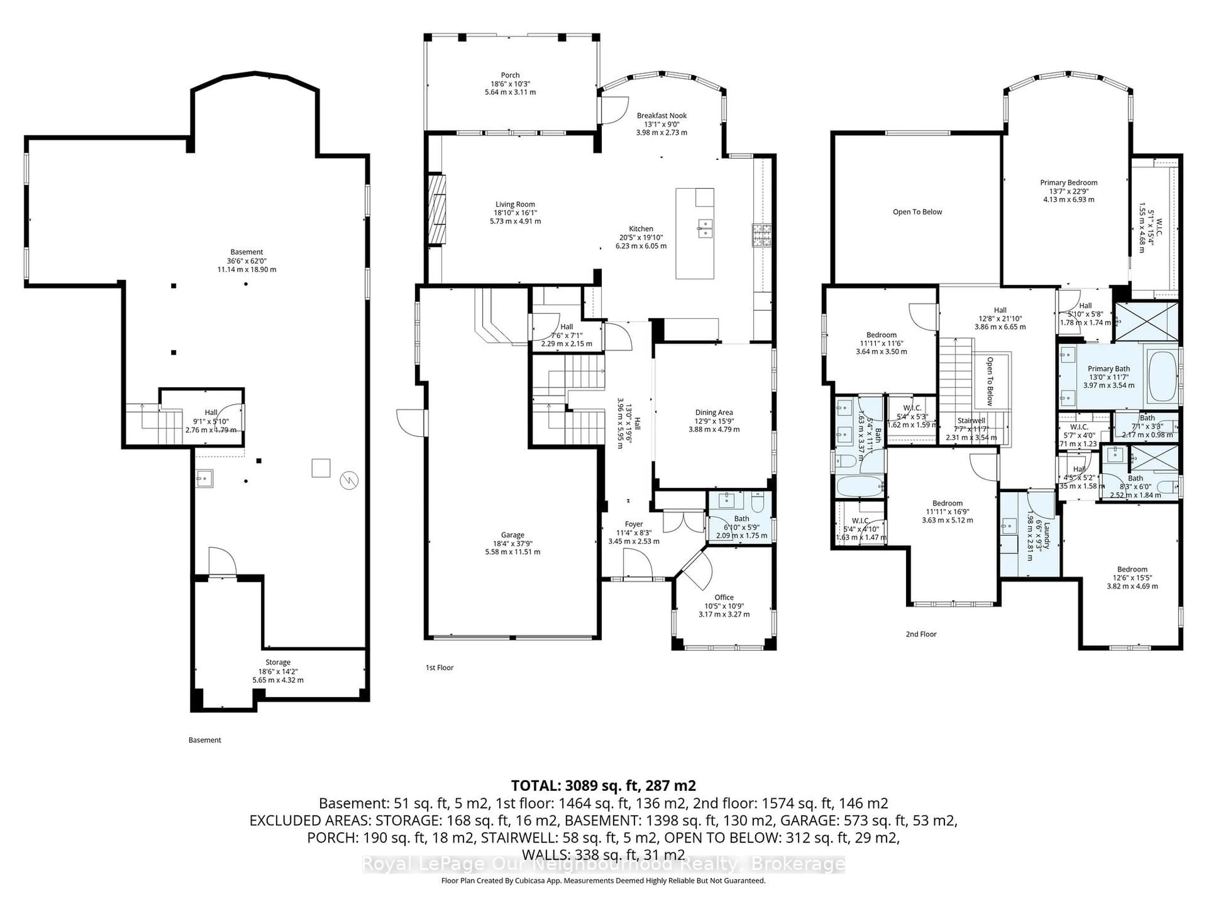 Floor plan for 7 Starrett St, King Ontario L7B 0N8