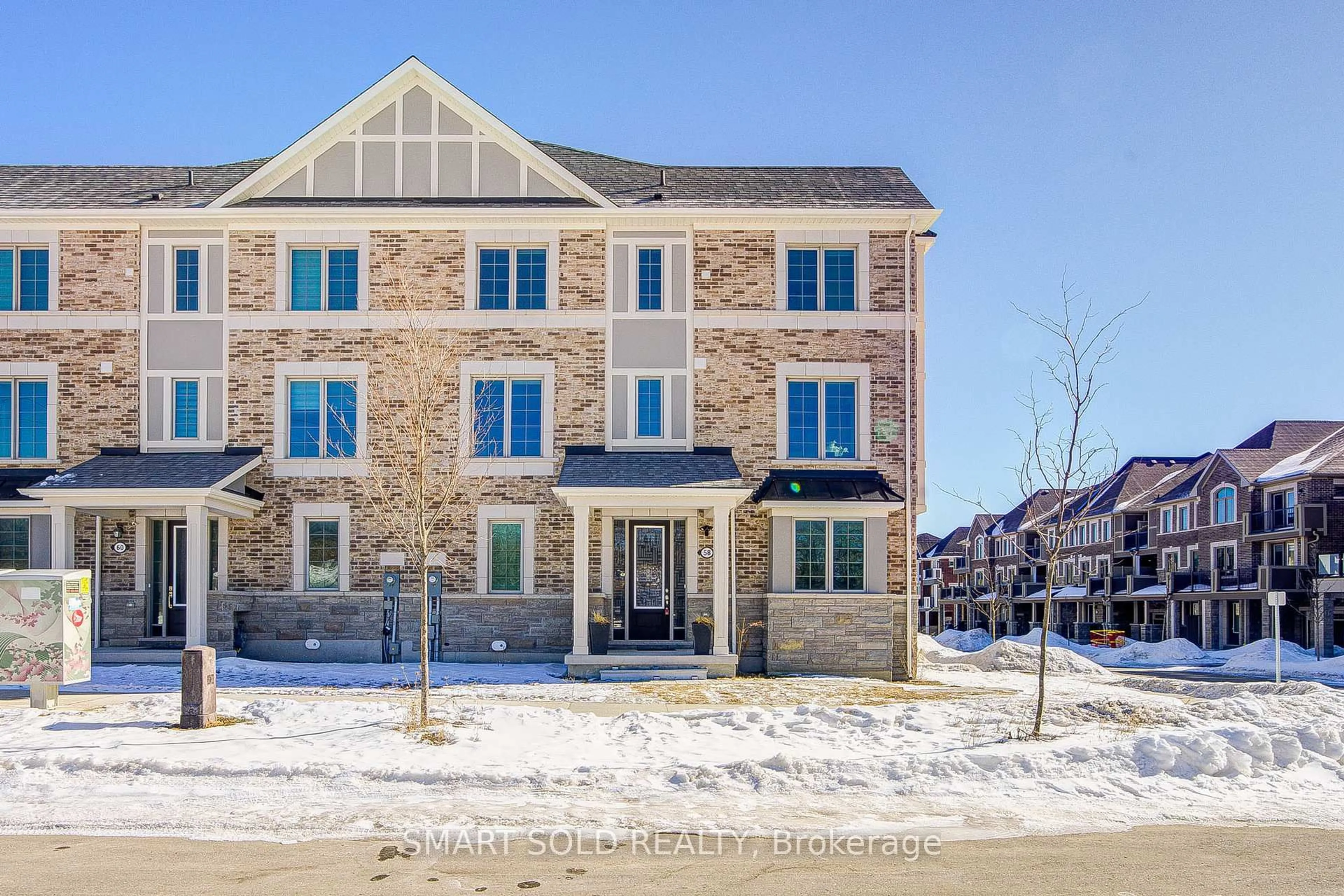 Home with brick exterior material, street for 58 Thomas Frisby Jr Cres, Markham Ontario L6C 1L2