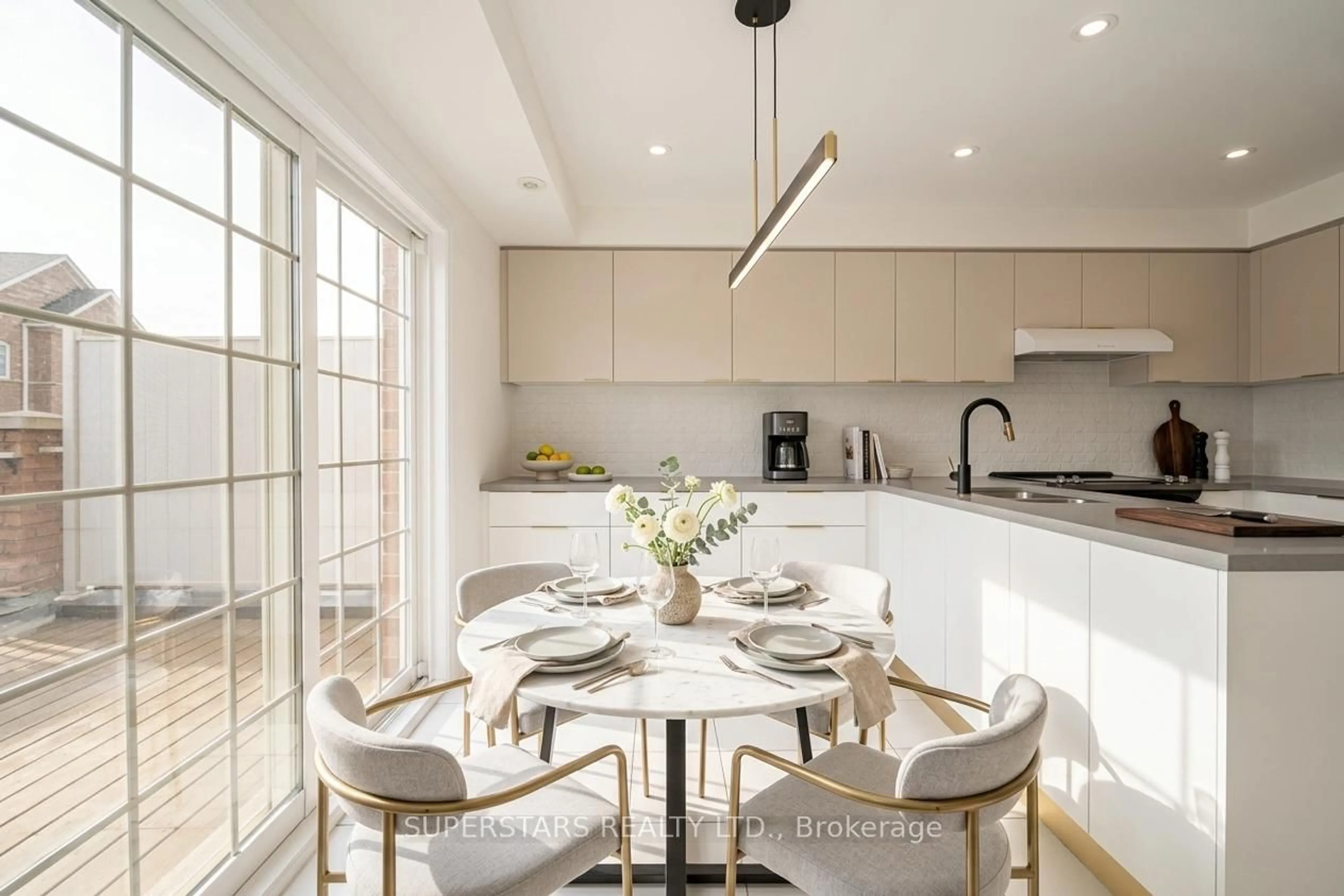 Contemporary kitchen, ceramic/tile floor for 10000 Mccowan Rd, Markham Ontario L6C 0N3