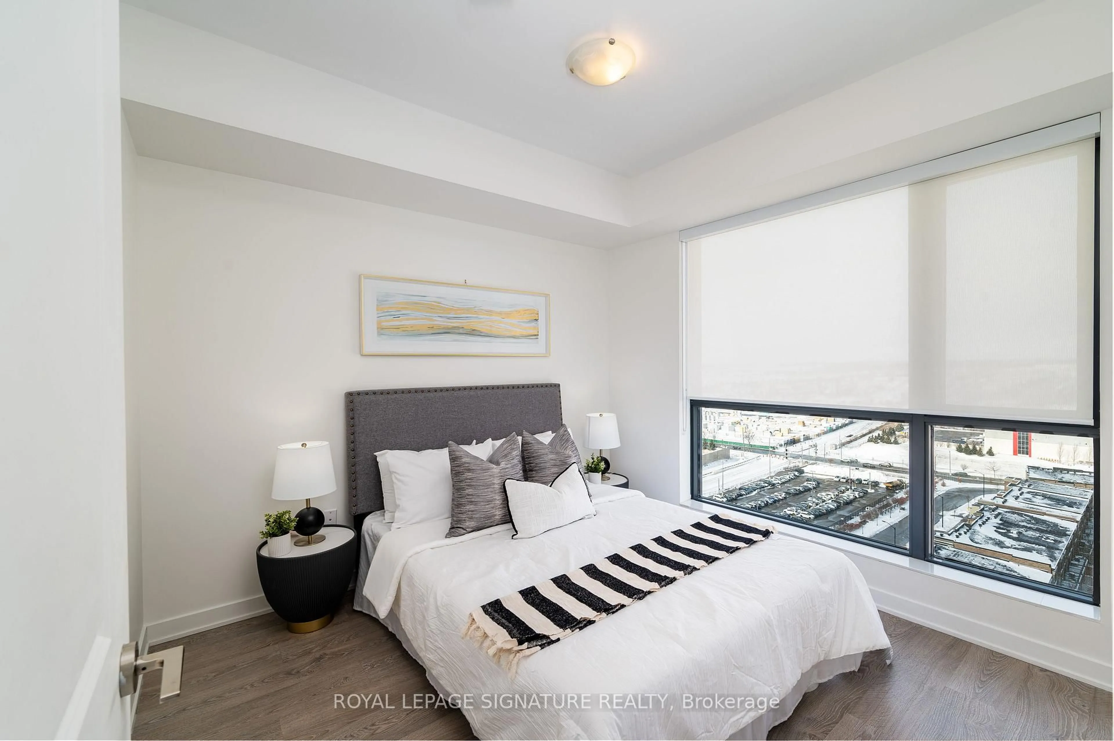 Bedroom with bed, unknown for 120 Eagle Rock Way #1503, Vaughan Ontario L6A 5C2