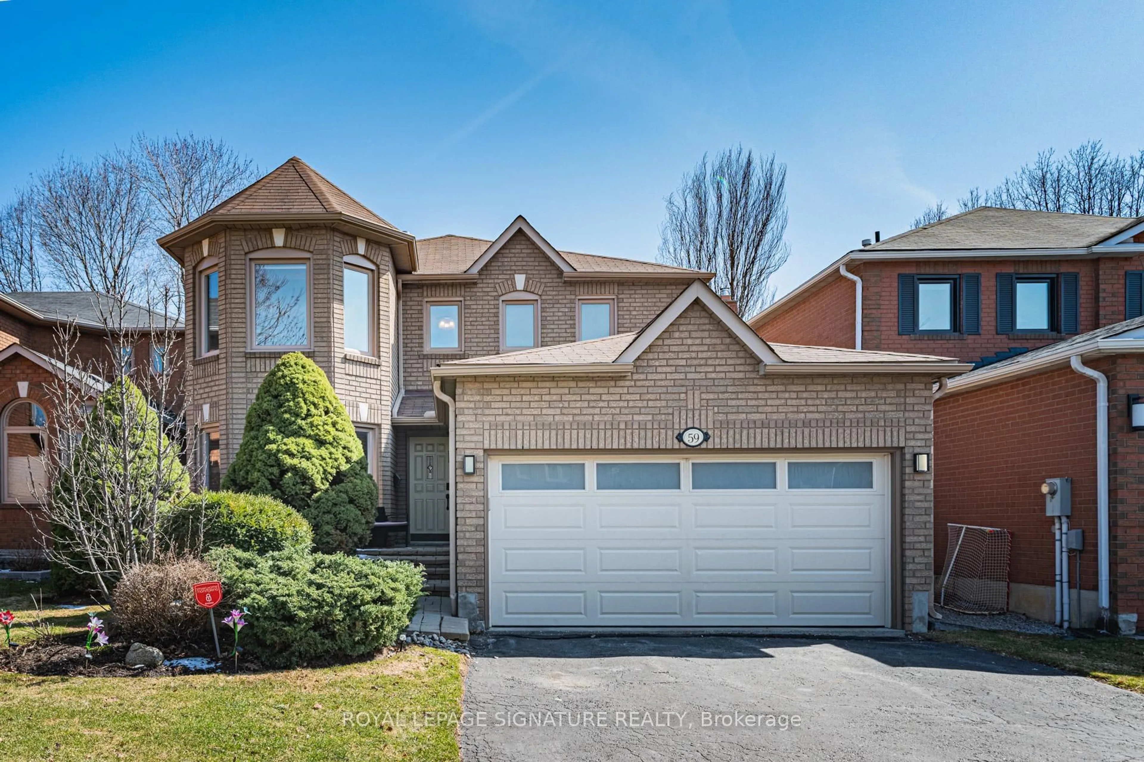 Home with brick exterior material, street for 59 Edenbridge Dr, Vaughan Ontario L4J 7V3