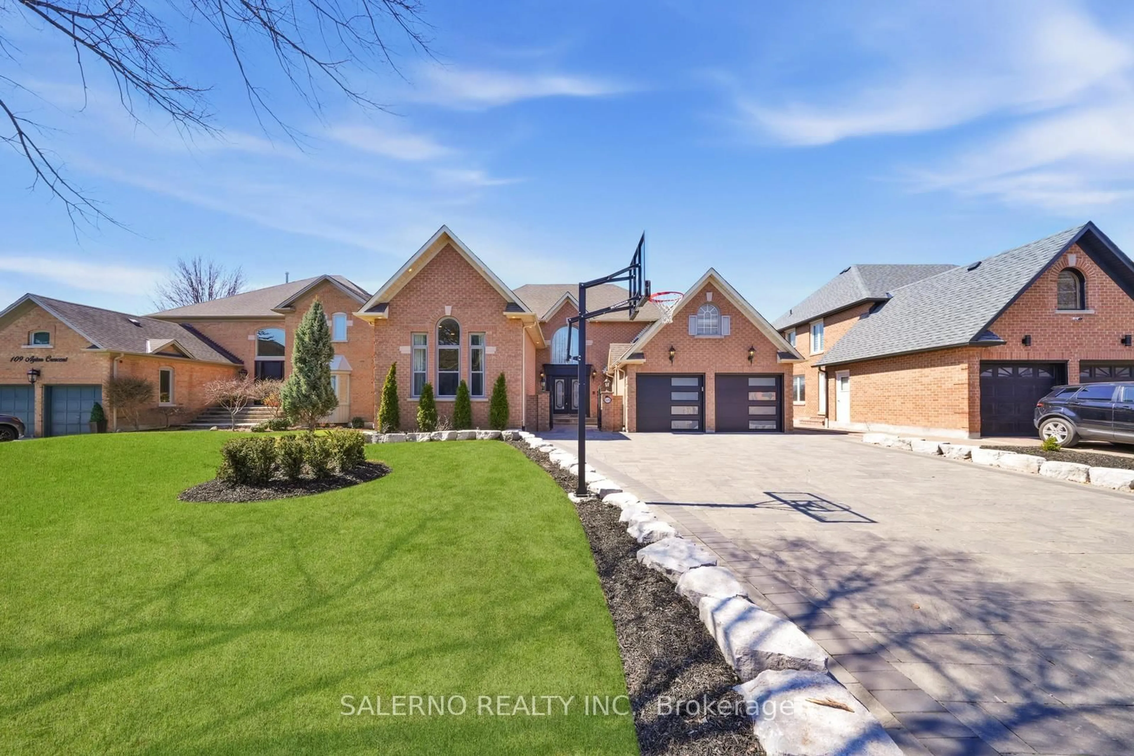 Home with brick exterior material, street for 115 Ayton Cres, Vaughan Ontario L4L 7H5