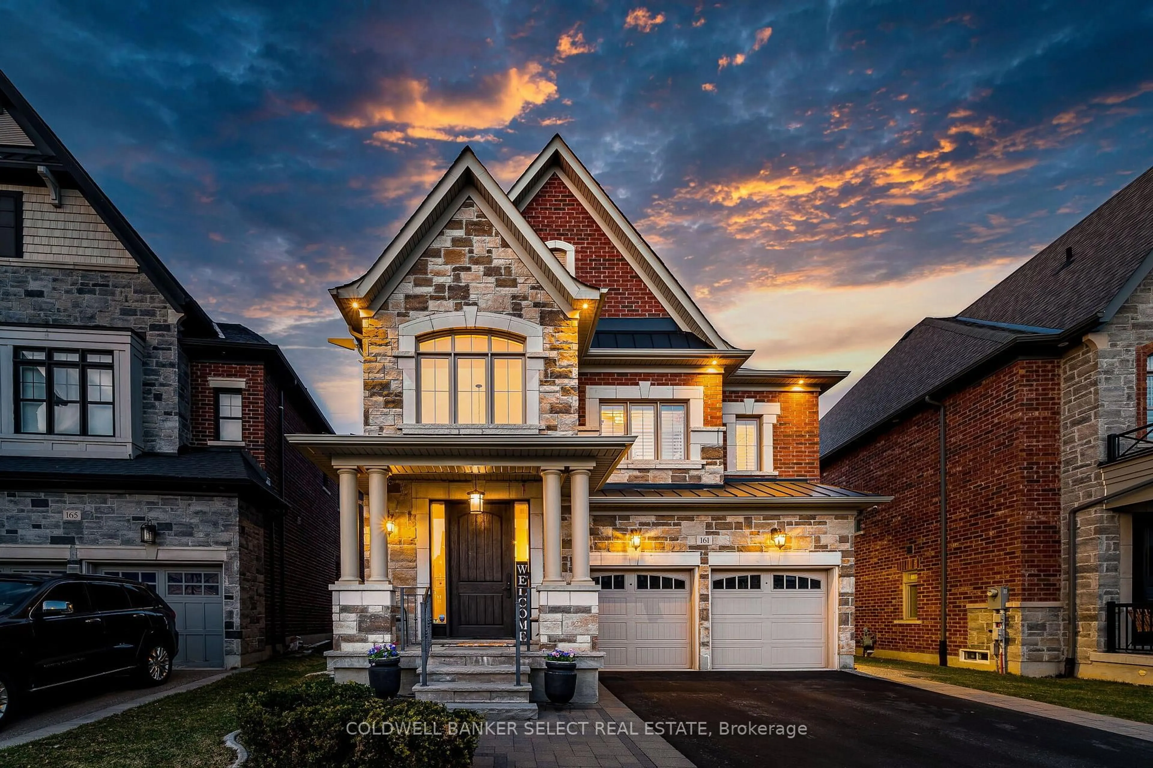 Home with brick exterior material, street for 161 Cranbrook Cres, Vaughan Ontario L4H 4L1