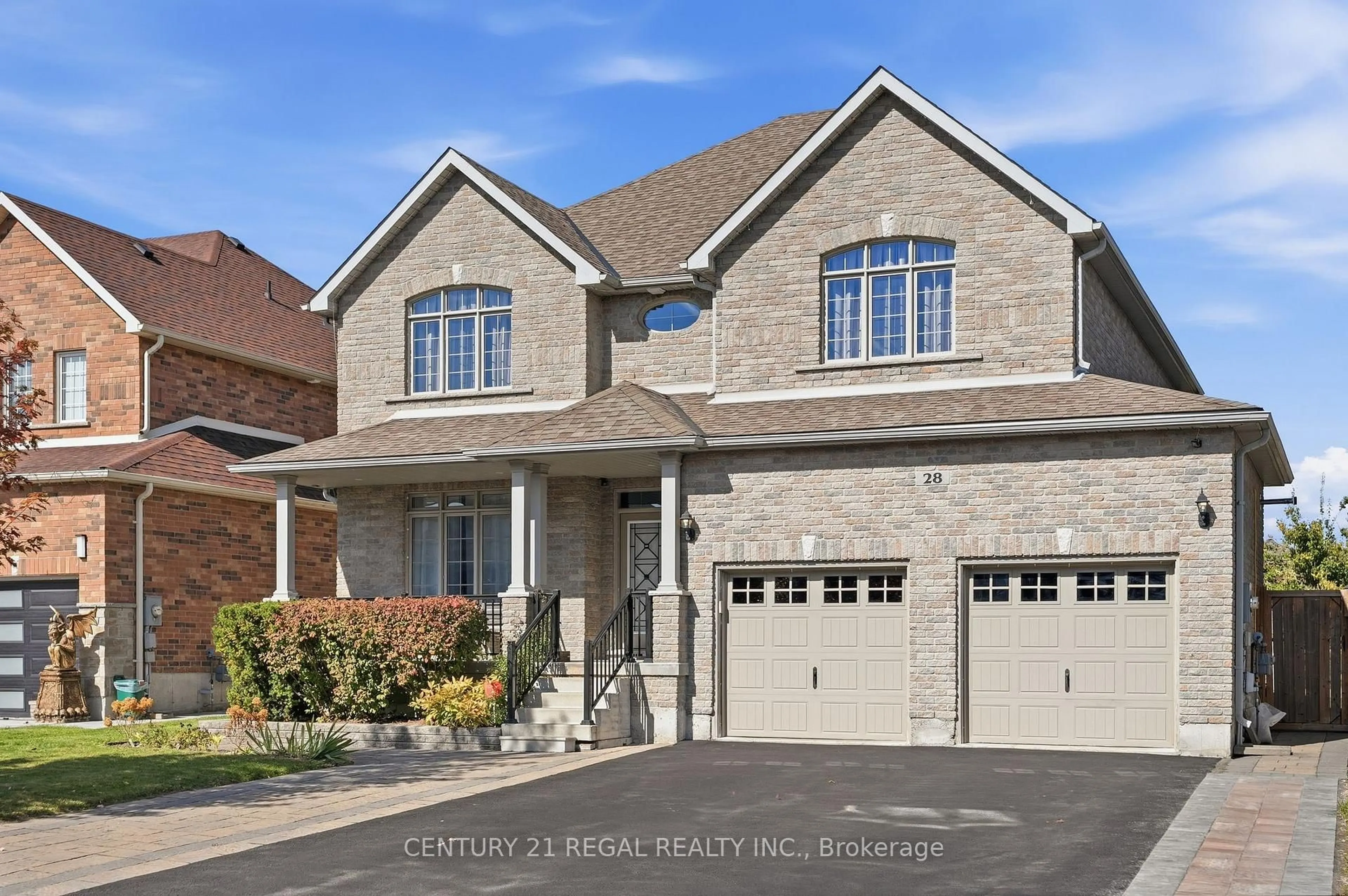 Home with brick exterior material, street for 28 Tim Jacobs Dr, Georgina Ontario L4P 0G5