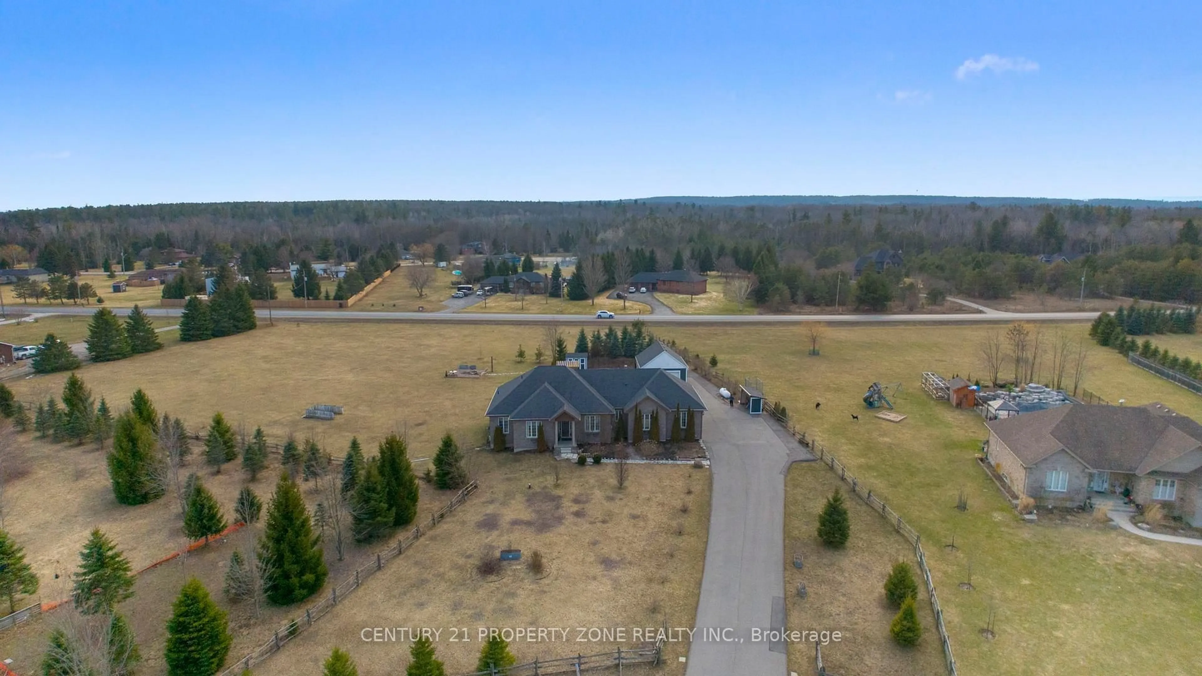 A pic from outside/outdoor area/front of a property/back of a property/a pic from drone, unknown for 2 Harry Parker Pl, Adjala-Tosorontio Ontario L0M 1J0